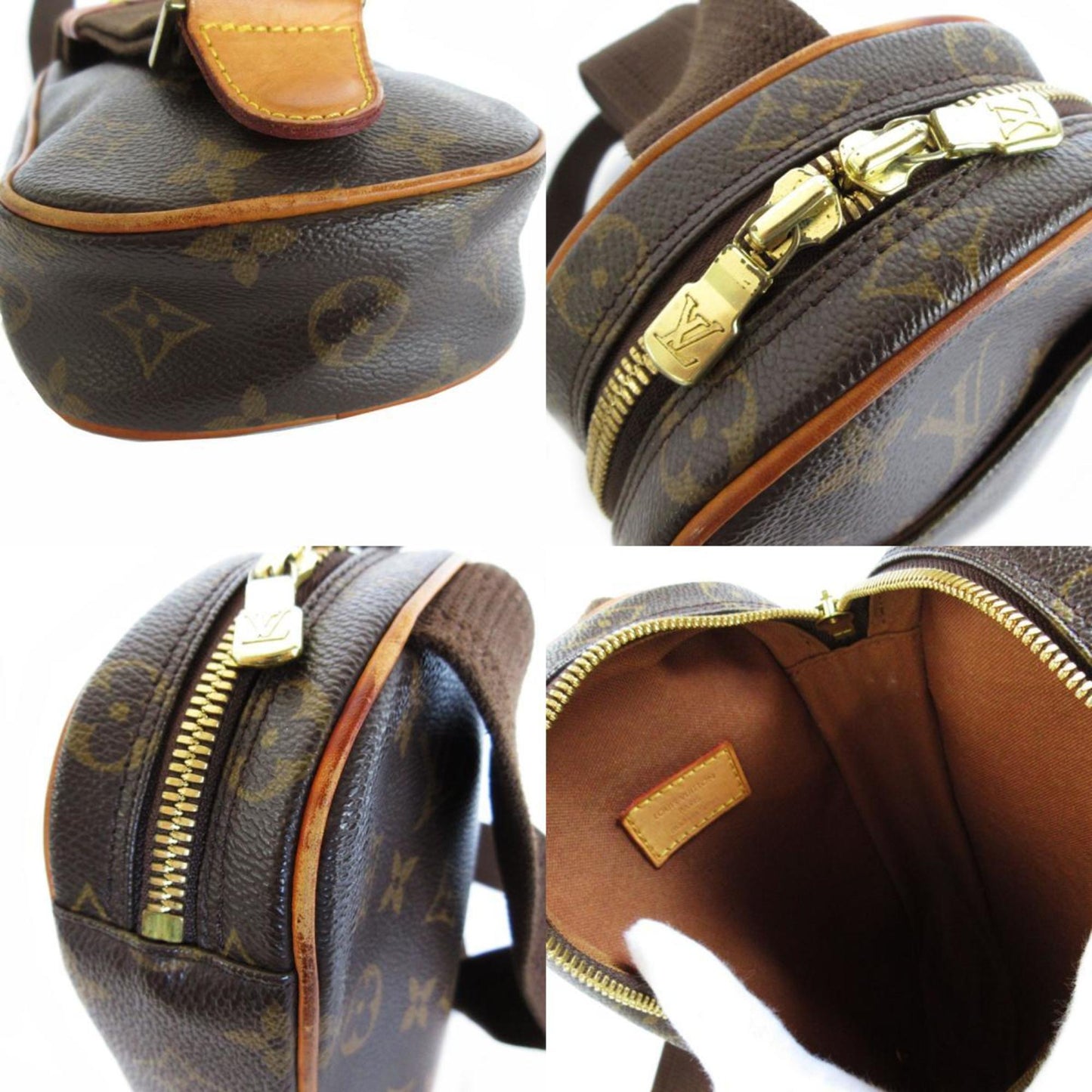 Louis Vuitton Gange, Brown, Canvas, shoulder
