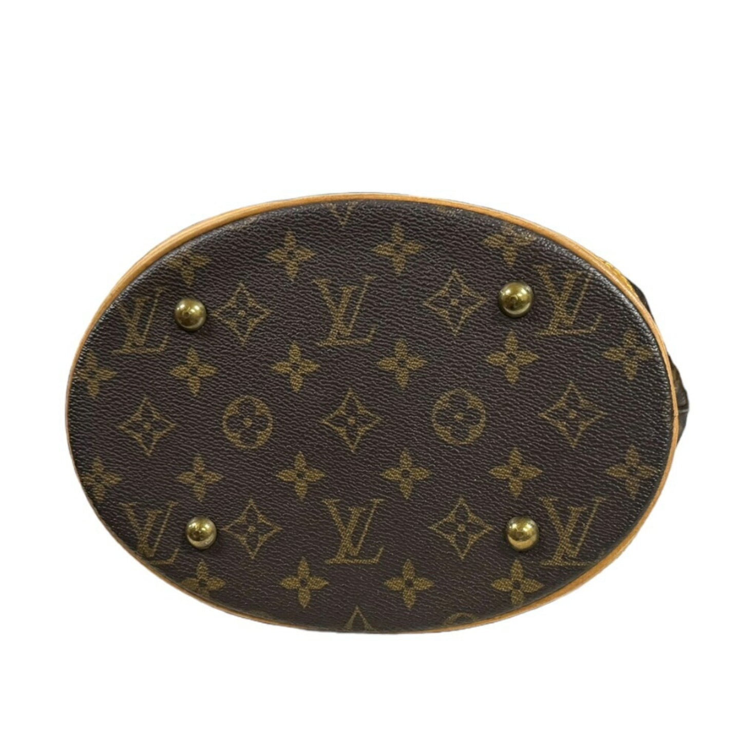 Louis Vuitton Bucket, Brown, Canvas, shoulder