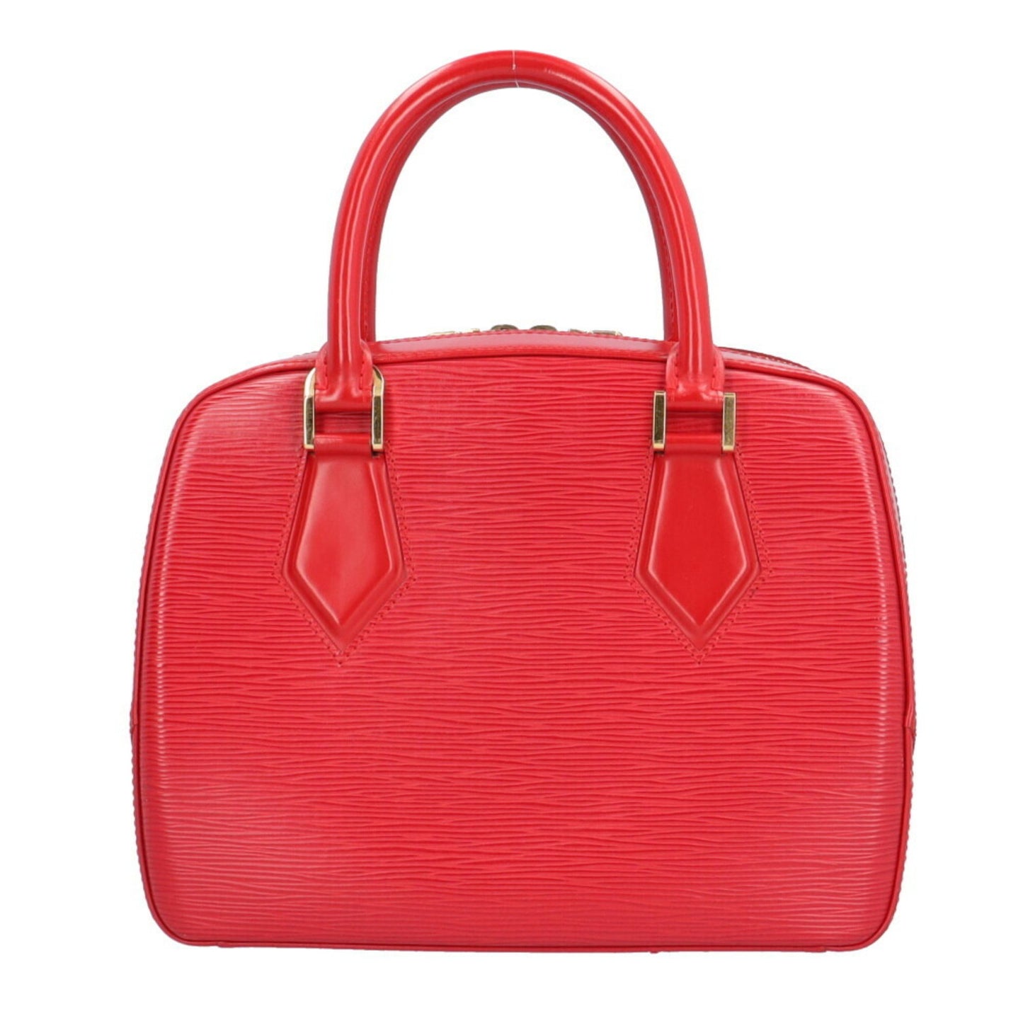 Louis Vuitton Sablon, Red, Leather, handbag