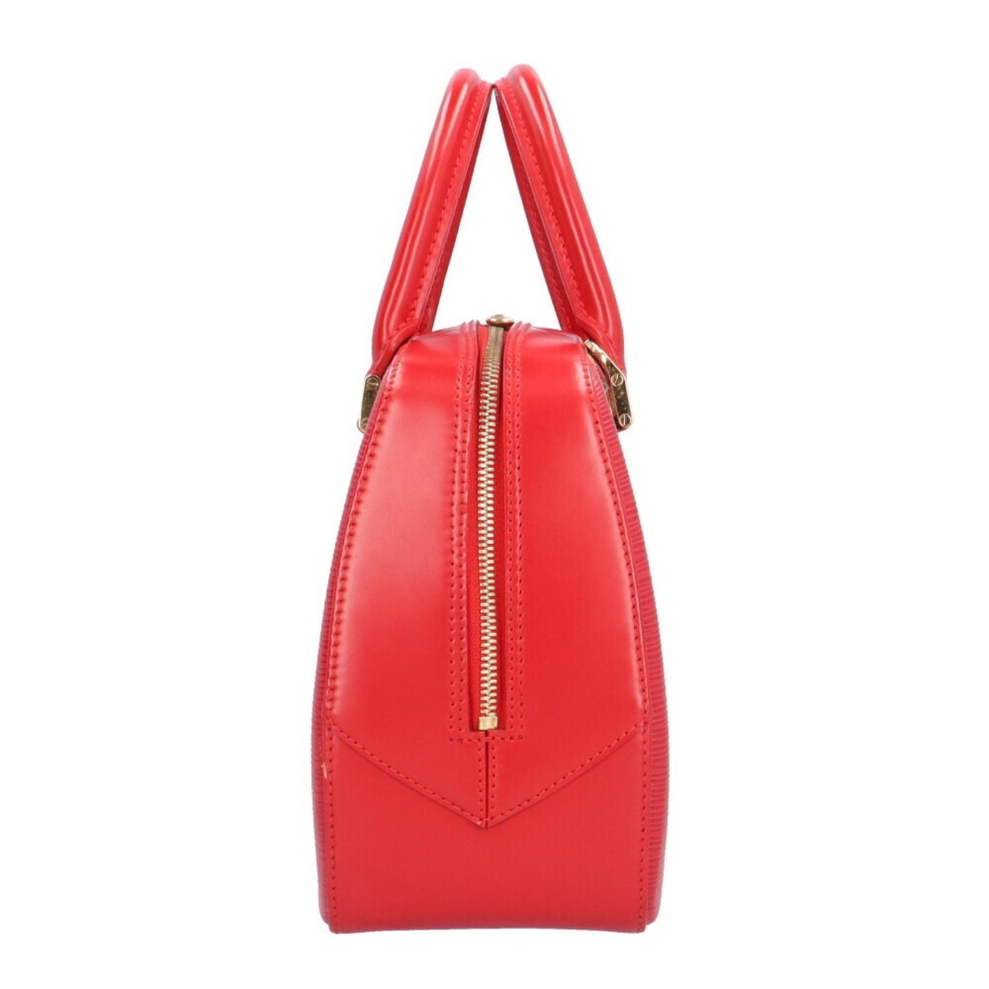 Louis Vuitton Sablon, Red, Leather, handbag
