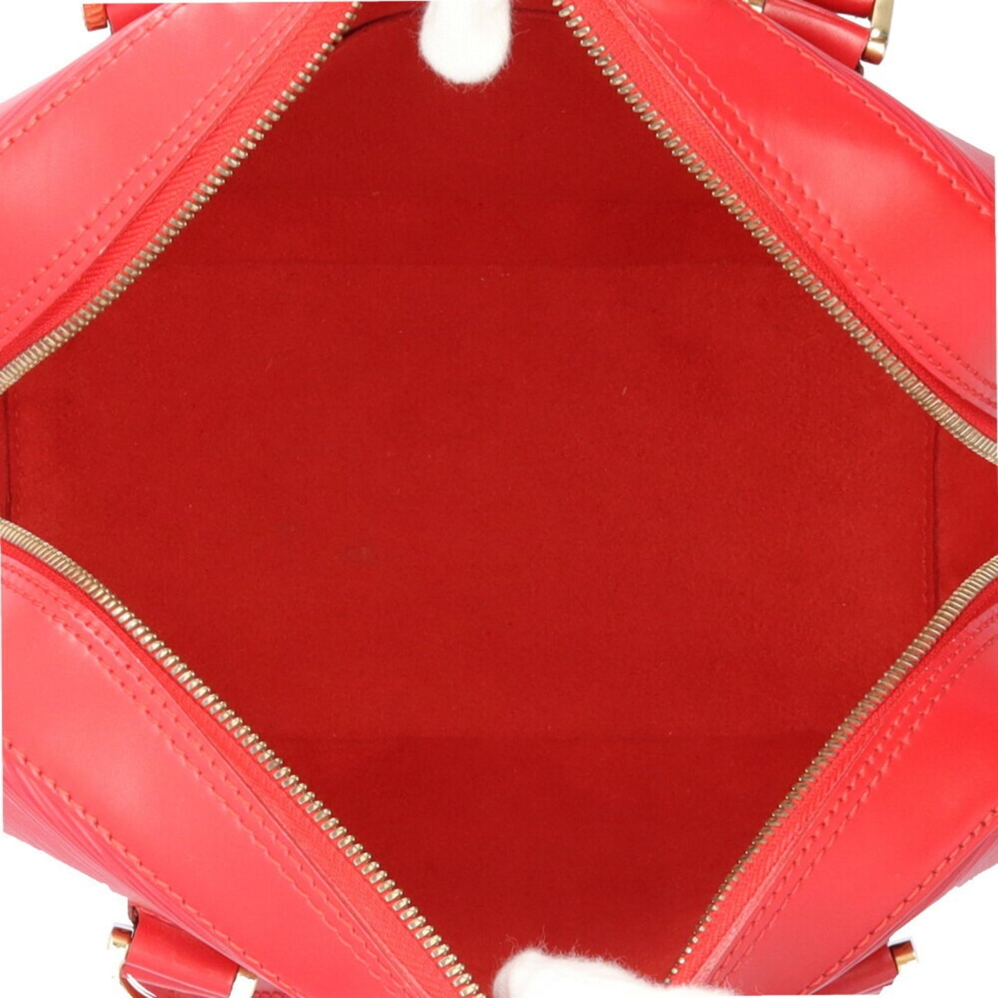 Louis Vuitton Sablon, Red, Leather, handbag