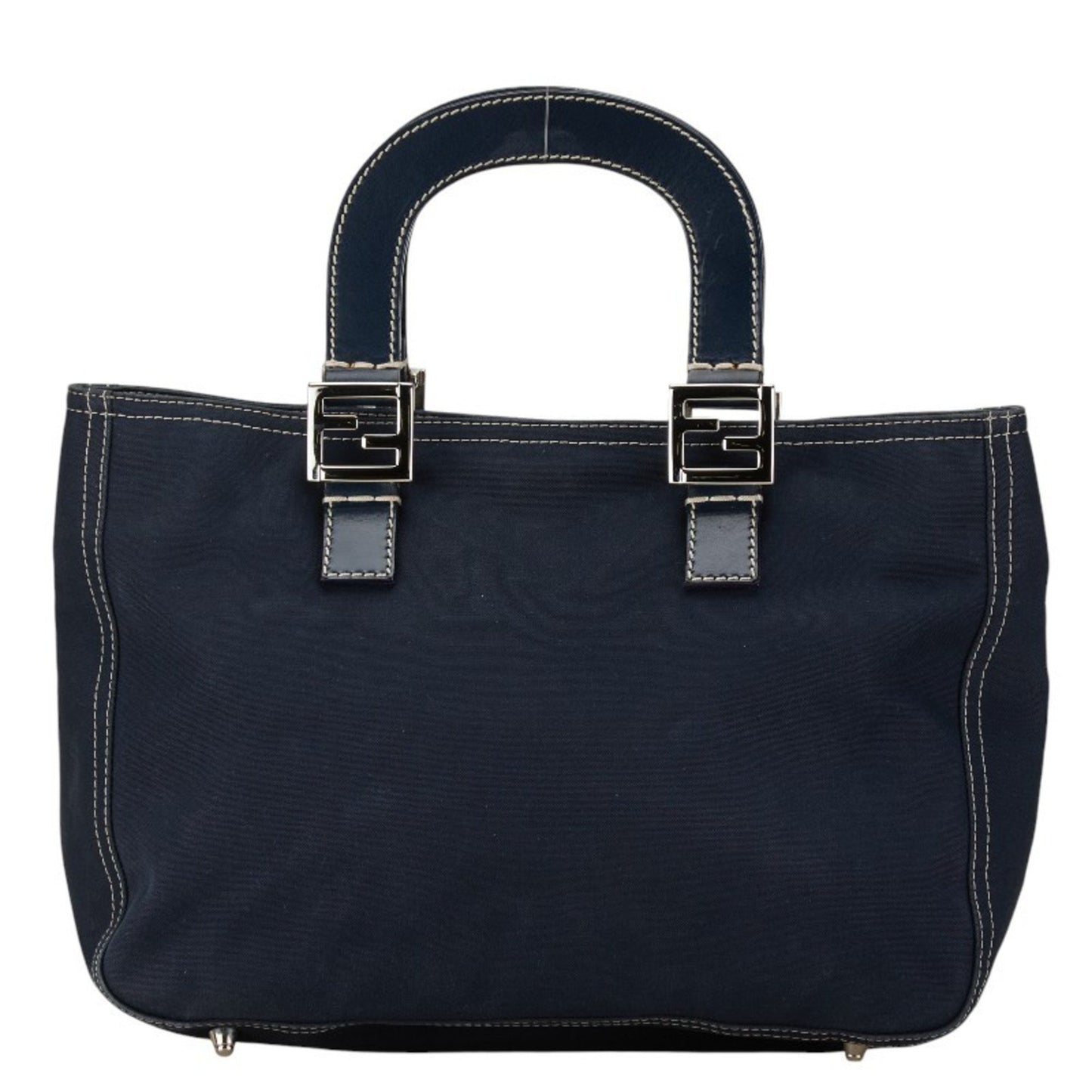 Fendi Kira, Navy, Canvas, handbag