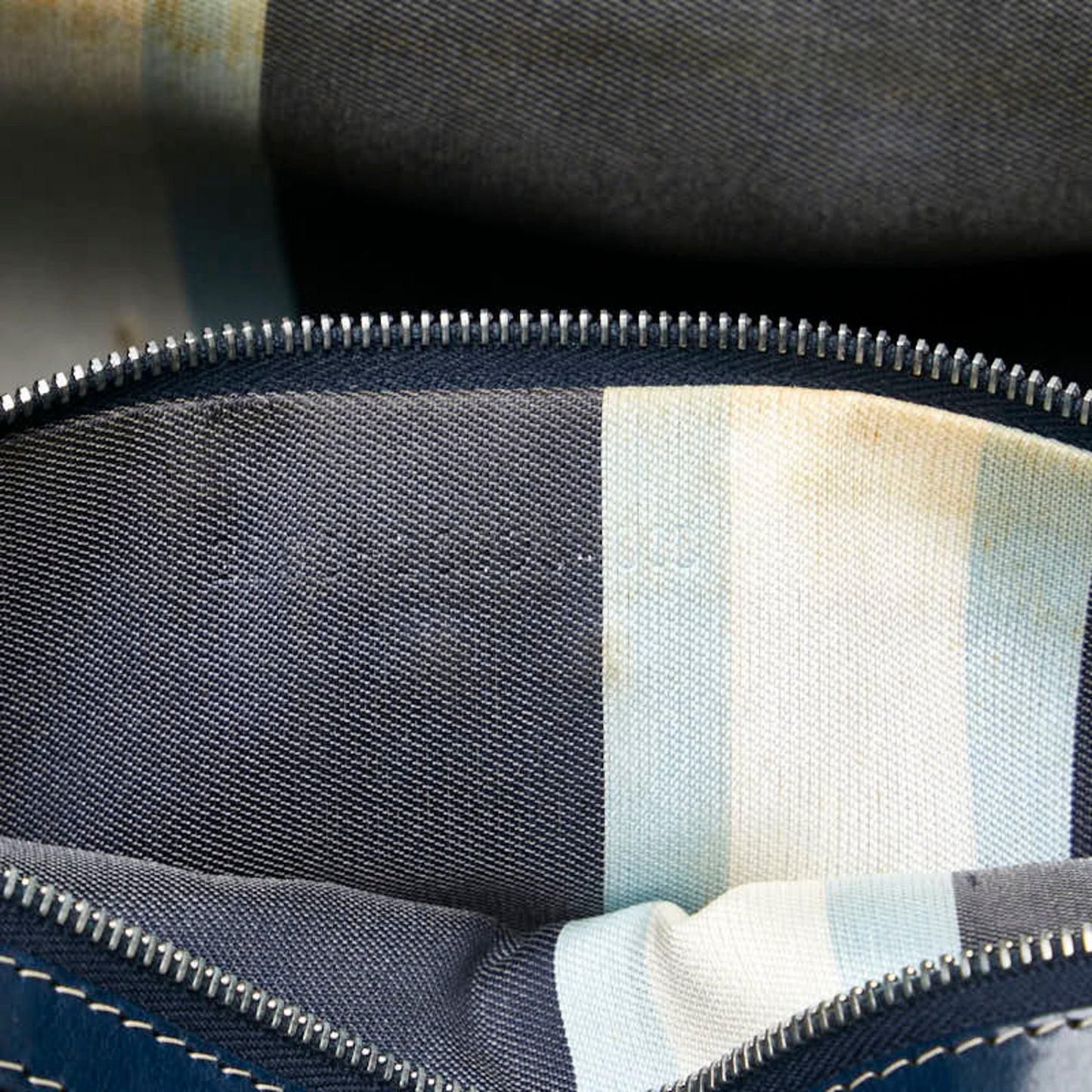 Fendi Kira, Navy, Canvas, handbag