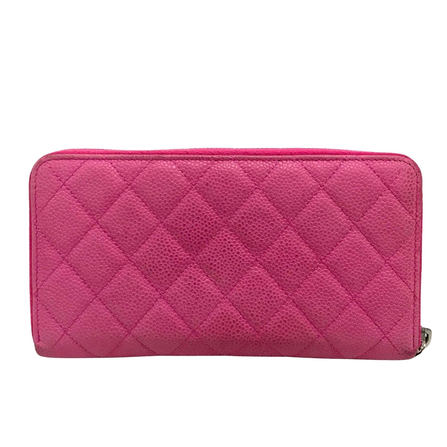 Chanel, Pink, Leather, wallet