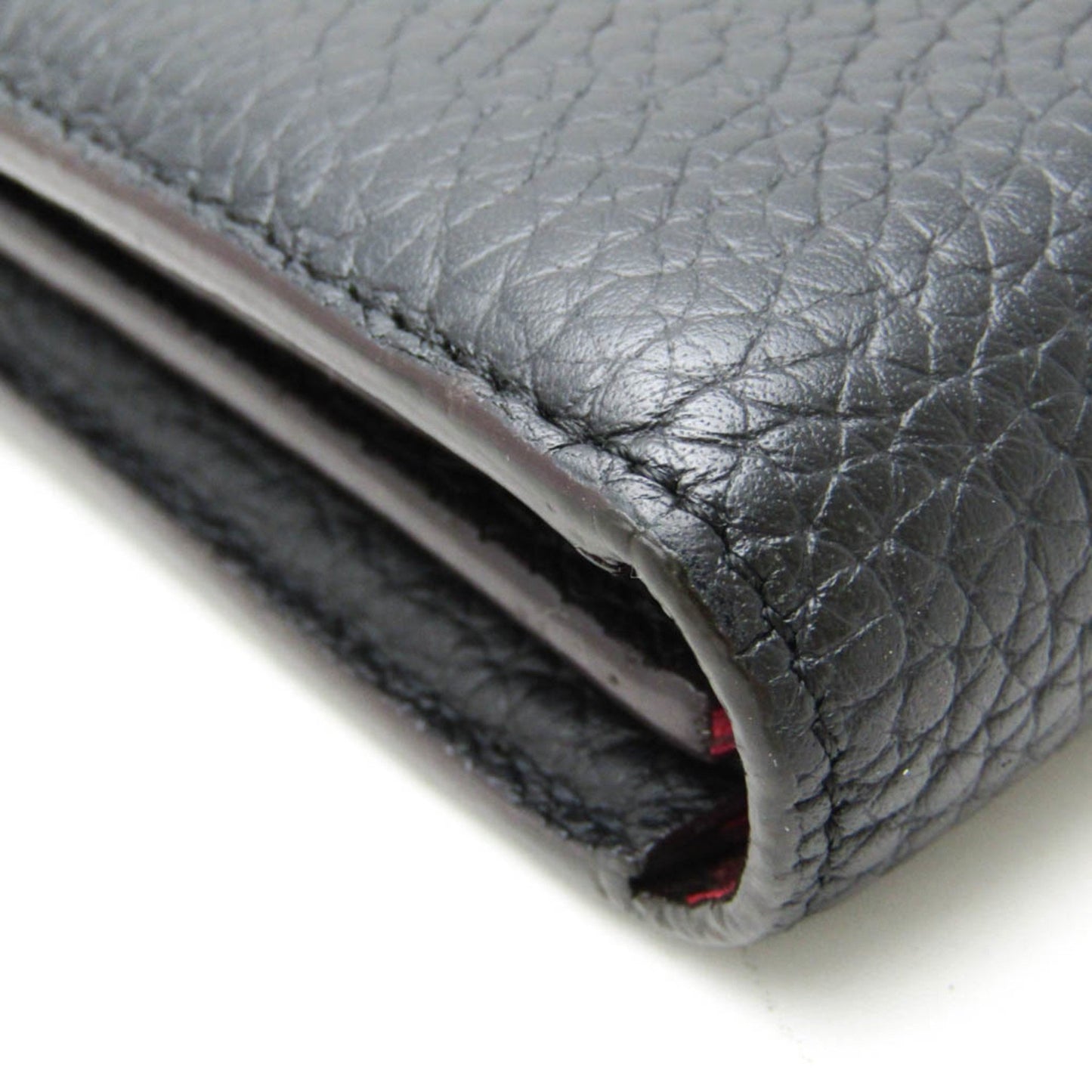 Louis Vuitton Comete, Black, Leather, wallet