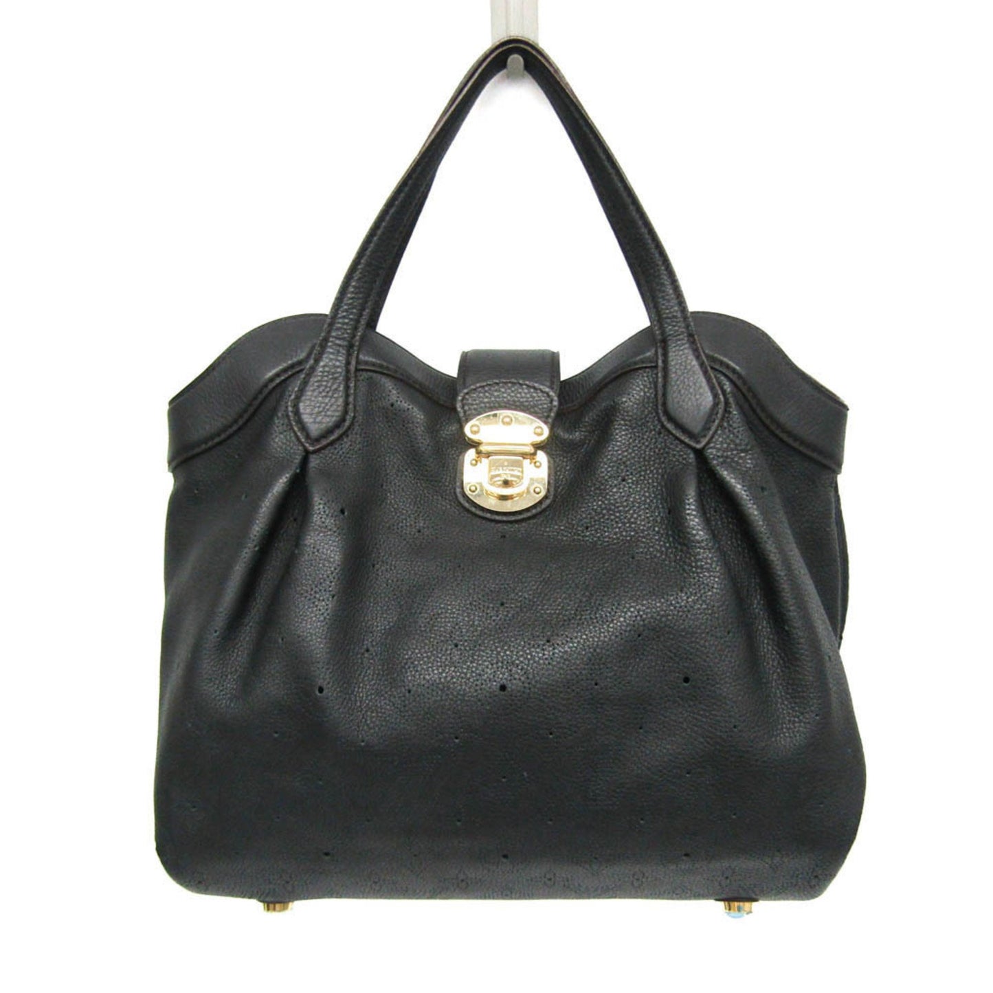 Louis Vuitton Mahina, Black, Leather, handbag