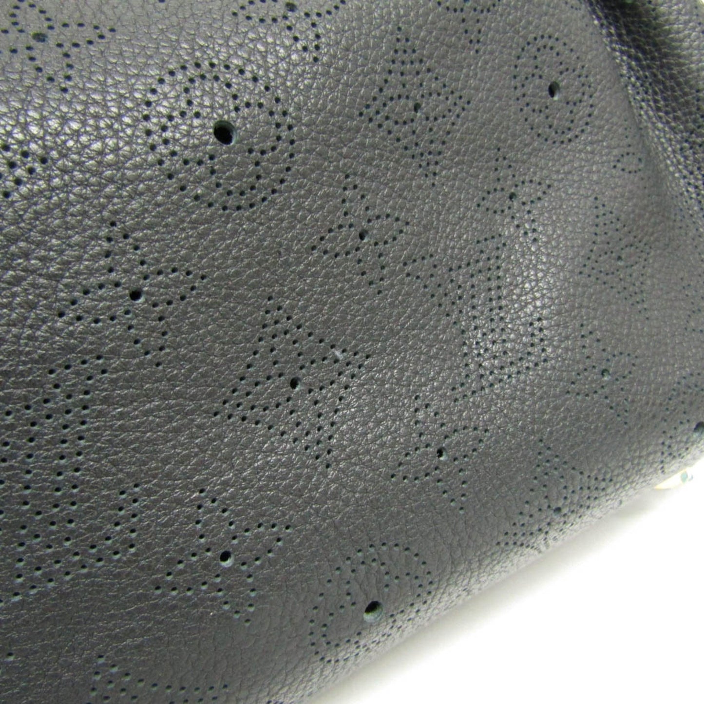 Louis Vuitton Mahina, Black, Leather, handbag