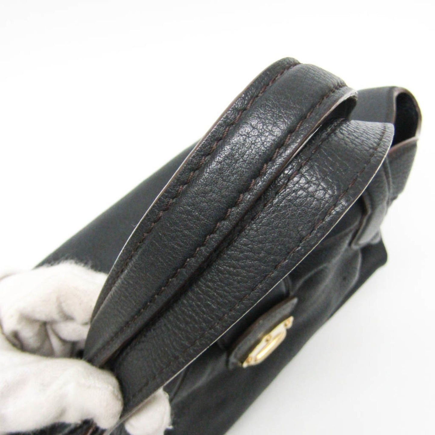 Louis Vuitton Mahina, Black, Leather, handbag