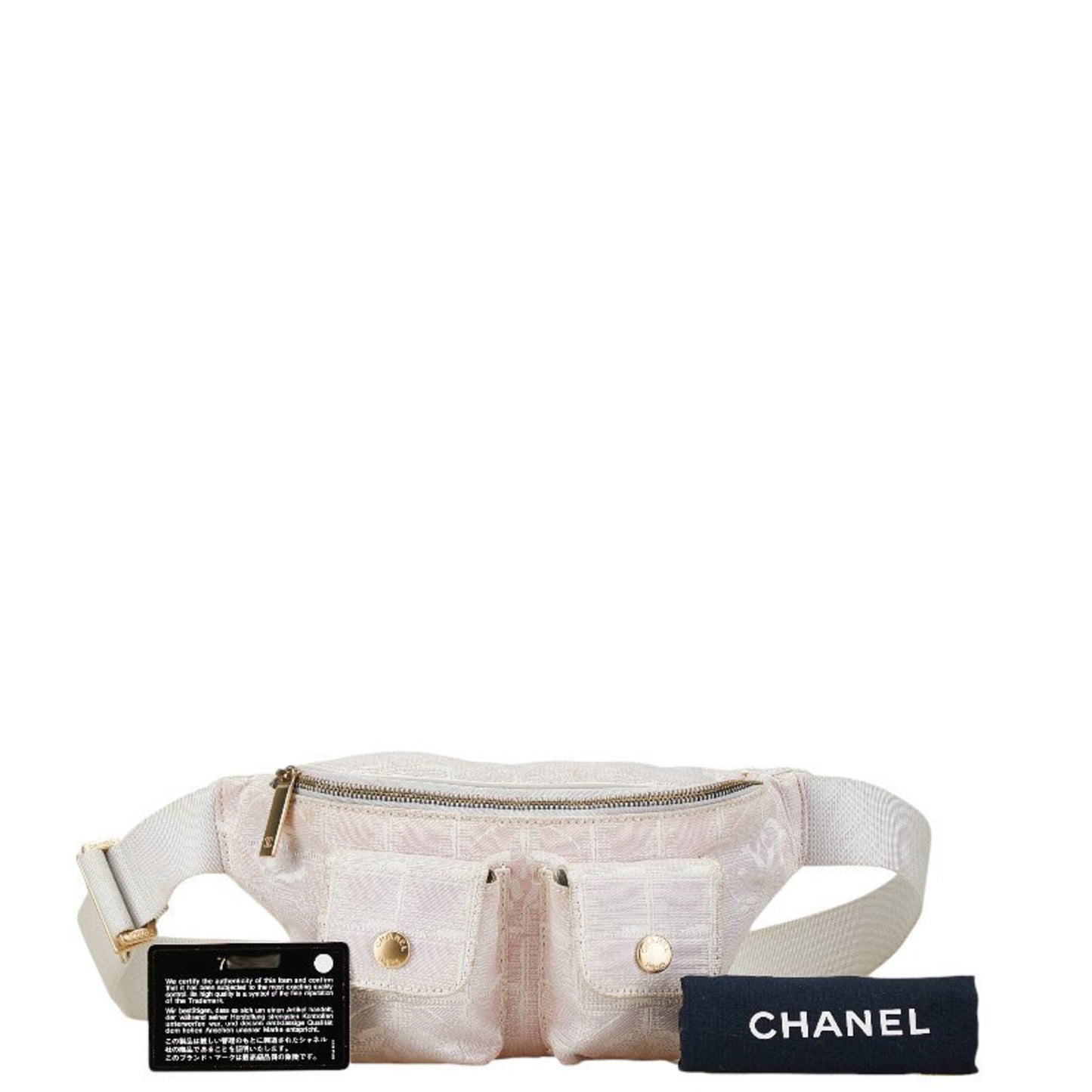 Chanel Travel line, Pink, Canvas, clutch