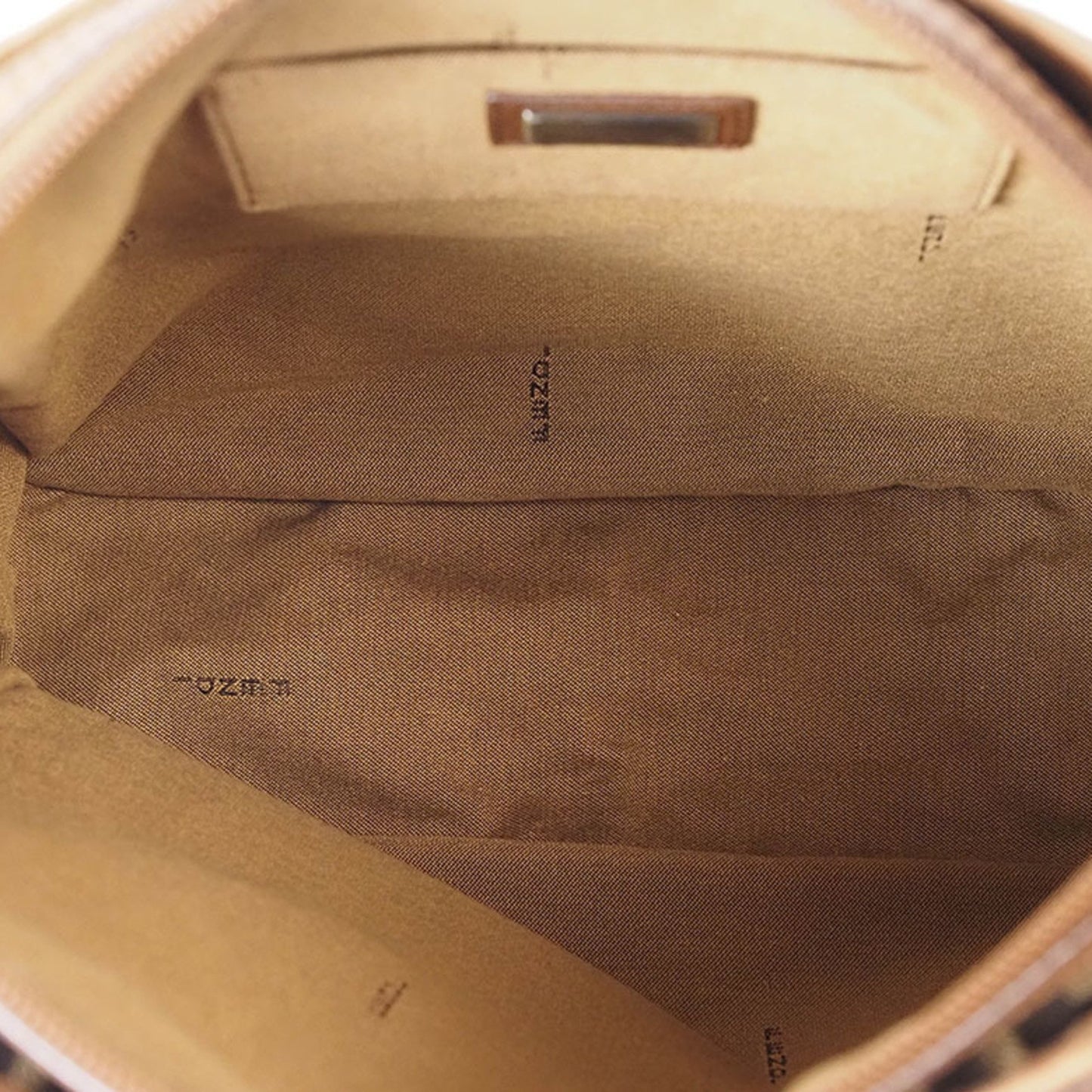 Fendi Zucca, Brown, Canvas, shoulder