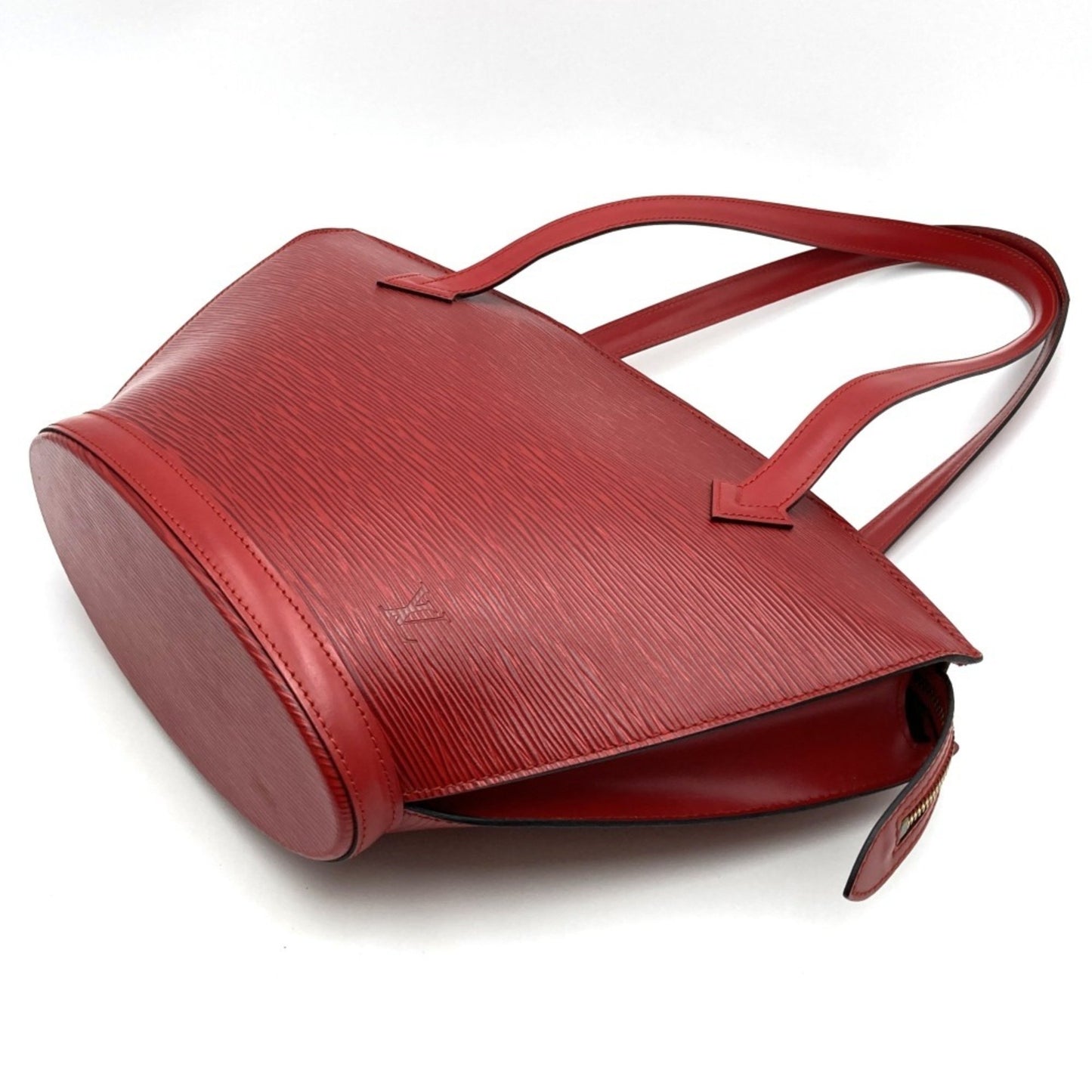 Louis Vuitton Saint Jacques, Red, Leather, shoulder