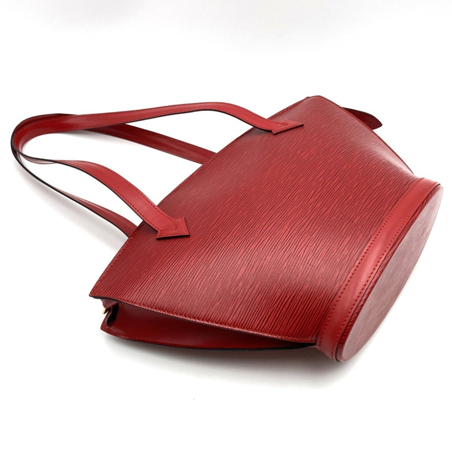 Louis Vuitton Saint Jacques, Red, Leather, shoulder