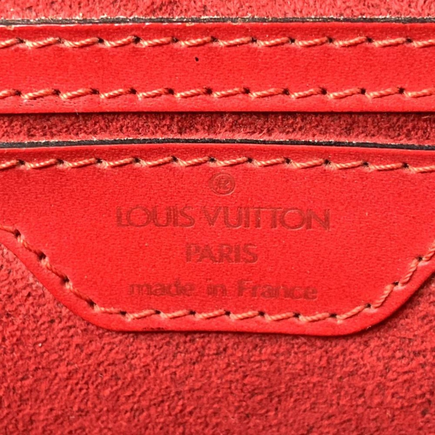 Louis Vuitton Saint Jacques, Red, Leather, shoulder