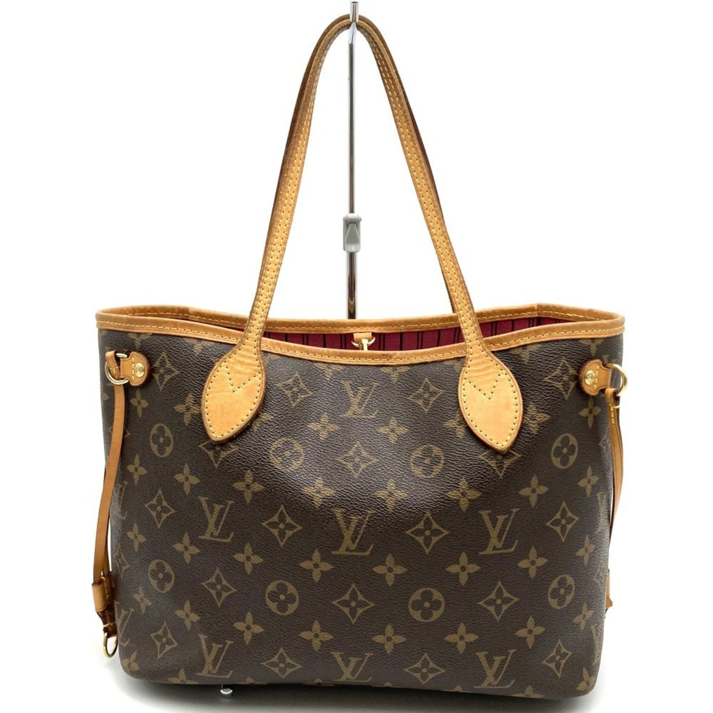 Louis Vuitton Neverfull PM, Brown, Canvas, tote