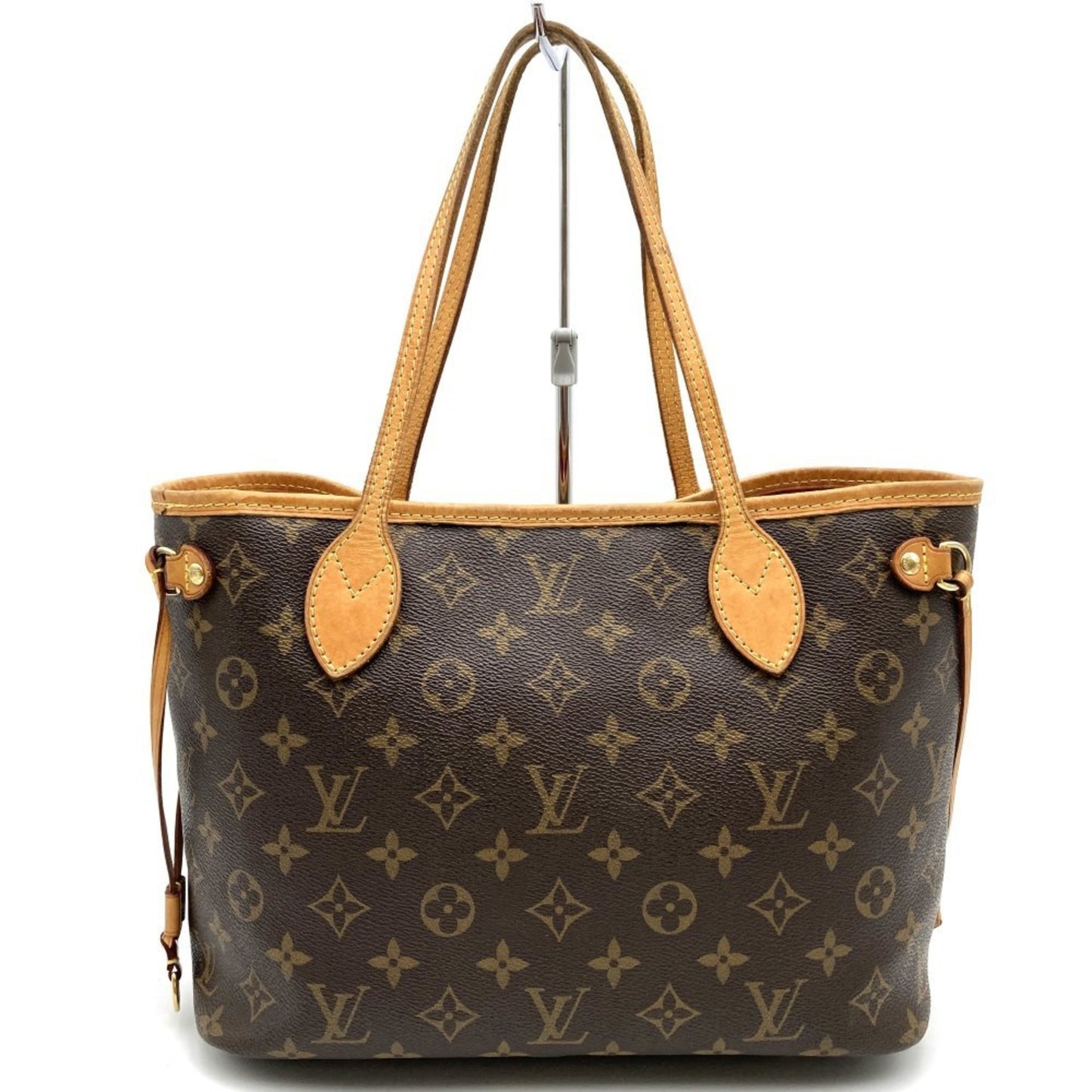 Louis Vuitton Neverfull PM, Brown, Canvas, tote