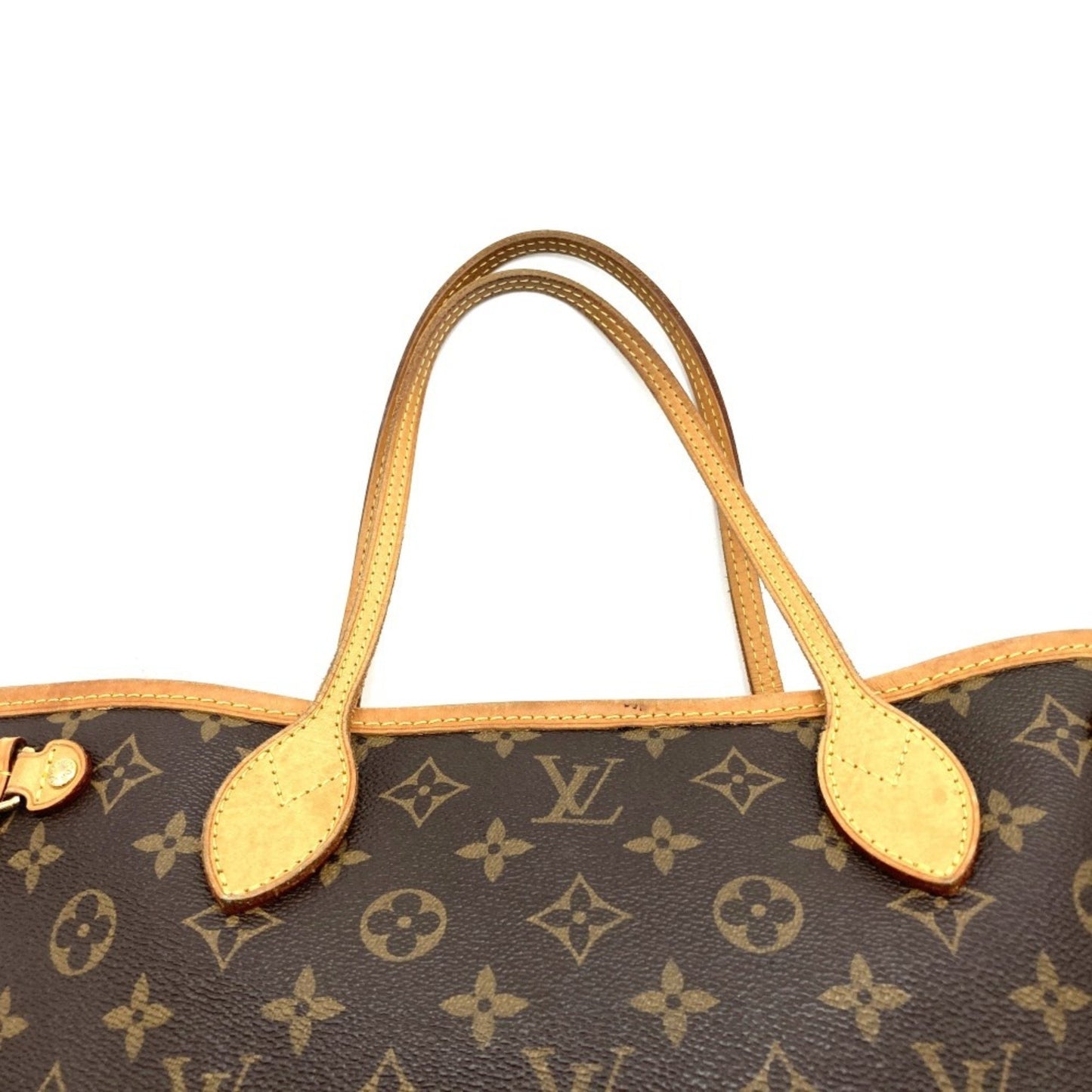 Louis Vuitton Neverfull PM, Brown, Canvas, tote