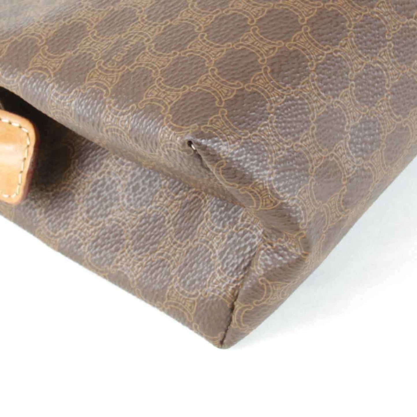 Céline Triomphe, Brown, Canvas, clutch
