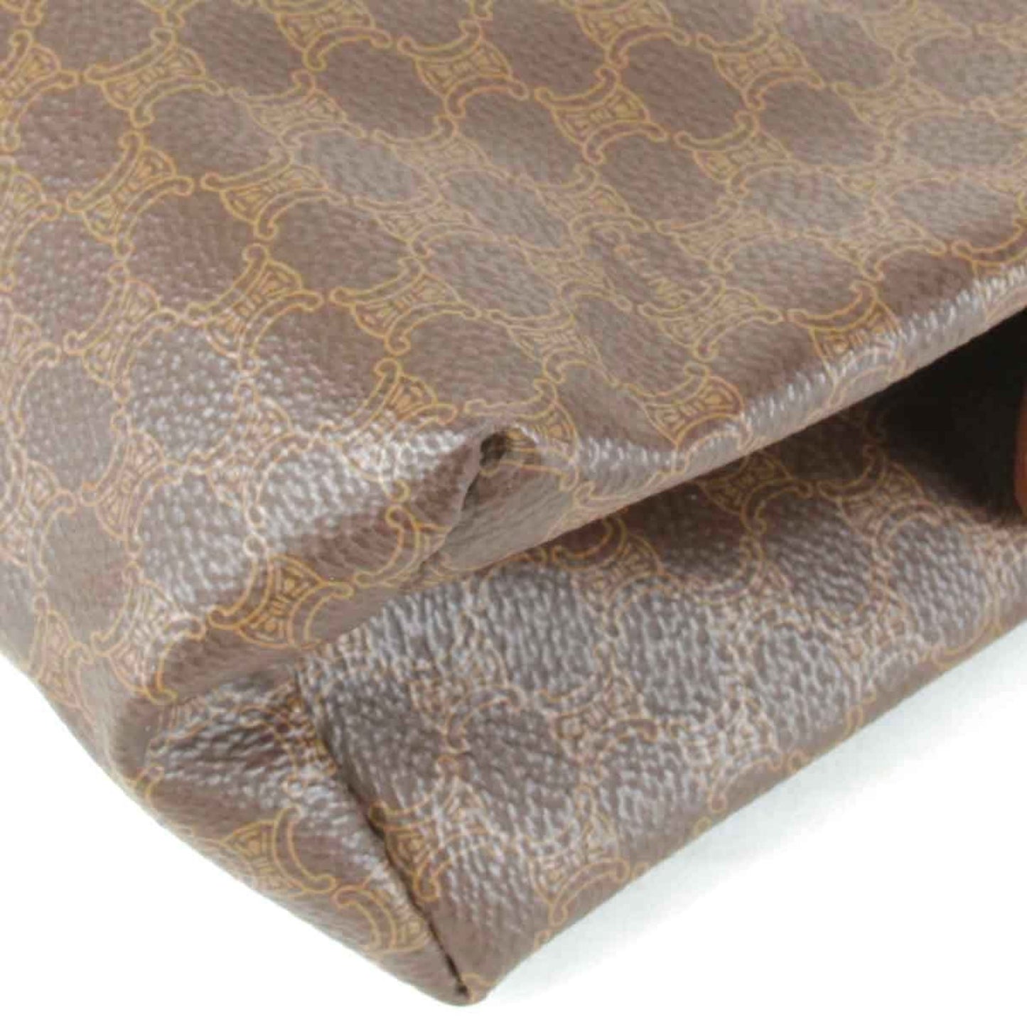 Céline Triomphe, Brown, Canvas, clutch