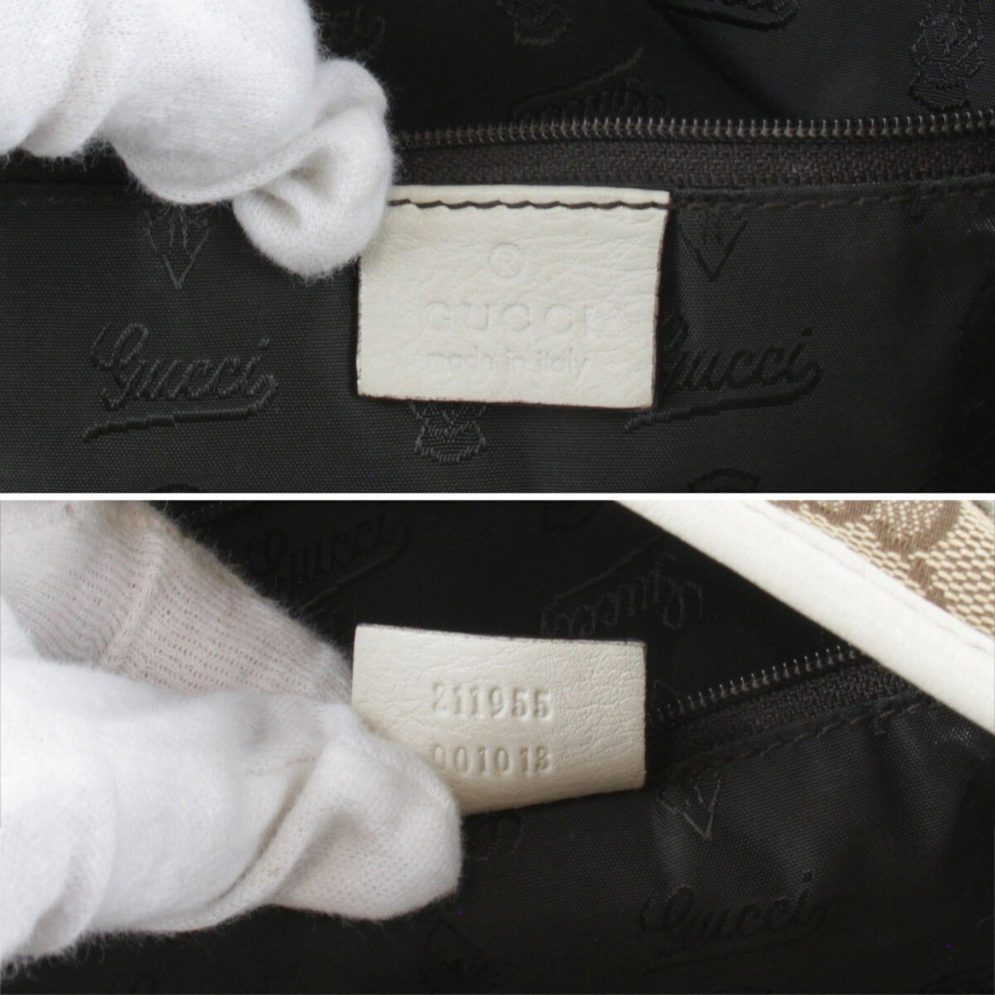 Gucci, Beige, Canvas, tote