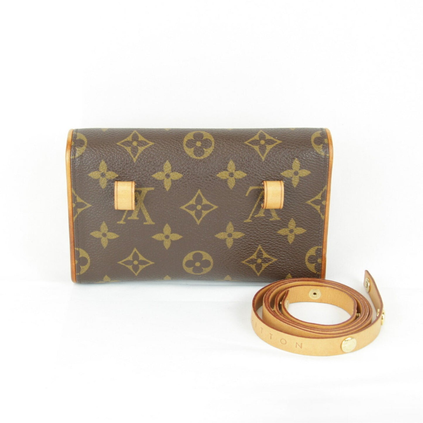 Louis Vuitton Florentine, Brown, Canvas, clutch