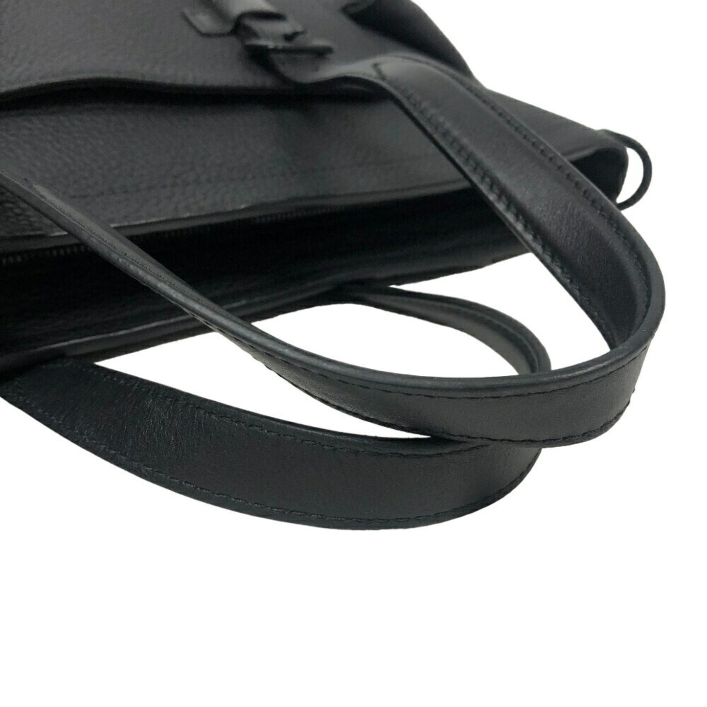 Louis Vuitton Christopher, Black, Leather, tote