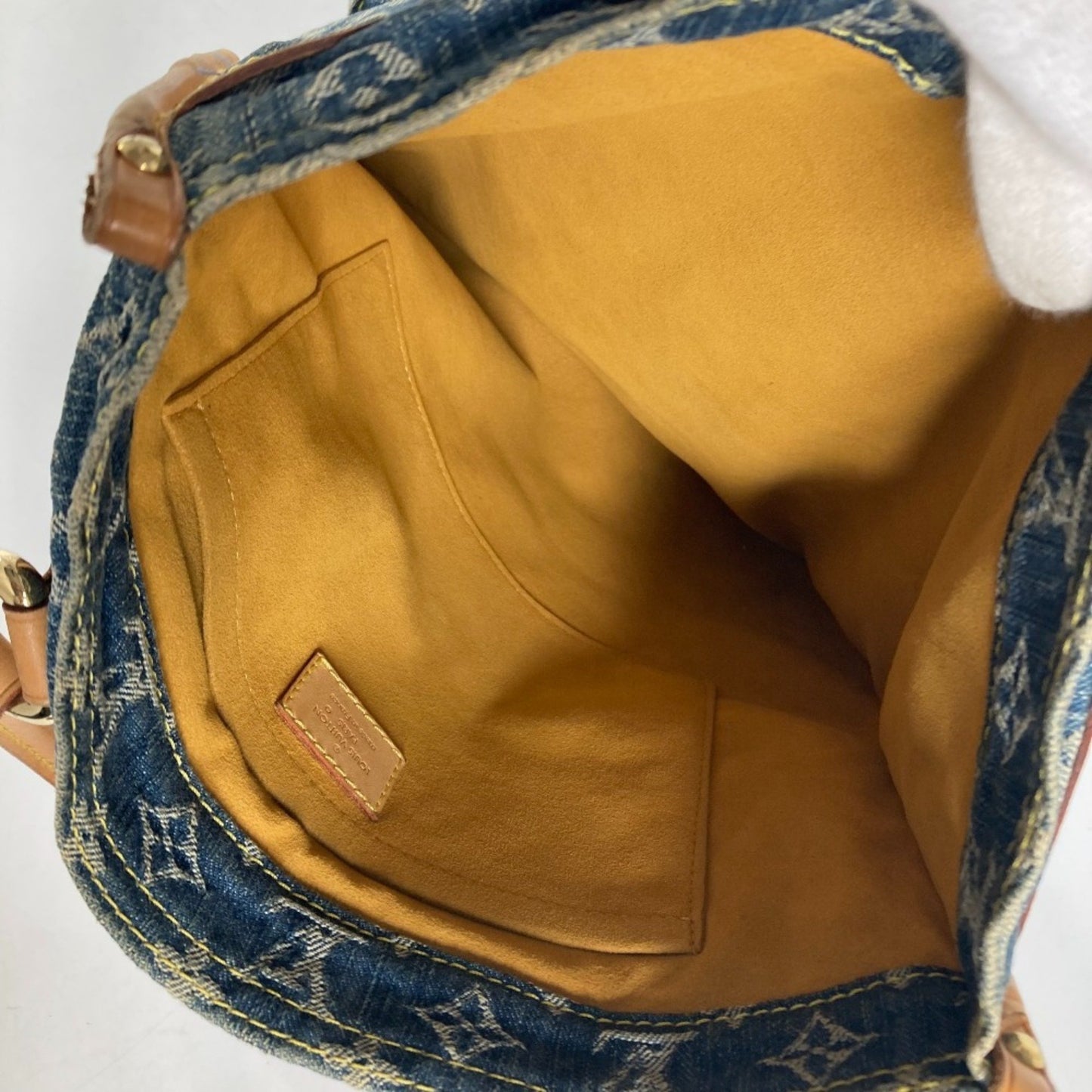 Louis Vuitton Sac Plat, Blue, Denim - Jeans, handbag