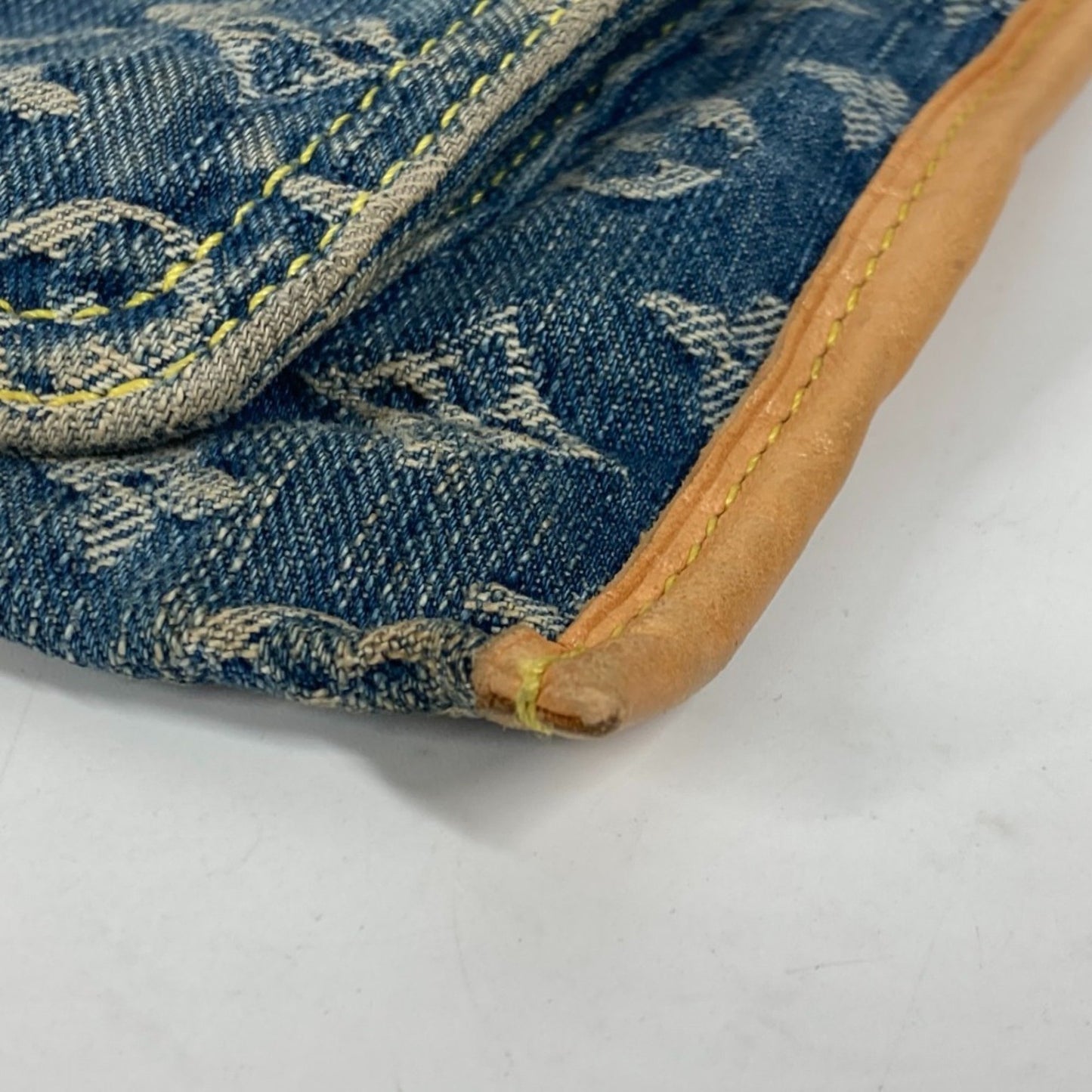 Louis Vuitton Sac Plat, Blue, Denim - Jeans, handbag