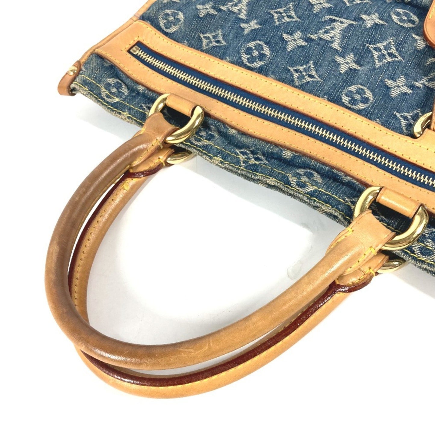 Louis Vuitton Sac Plat, Blue, Denim - Jeans, handbag