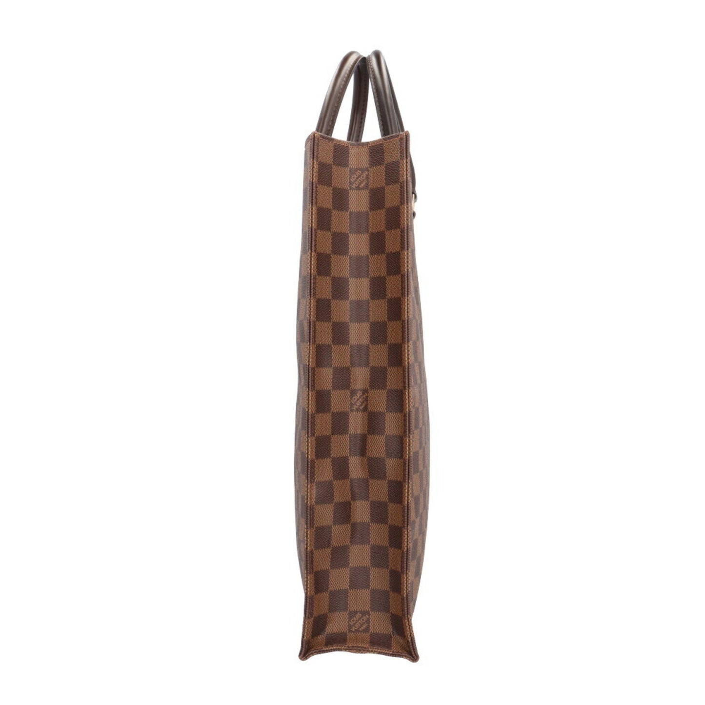 Louis Vuitton Sac Plat, Brown, Canvas, handbag