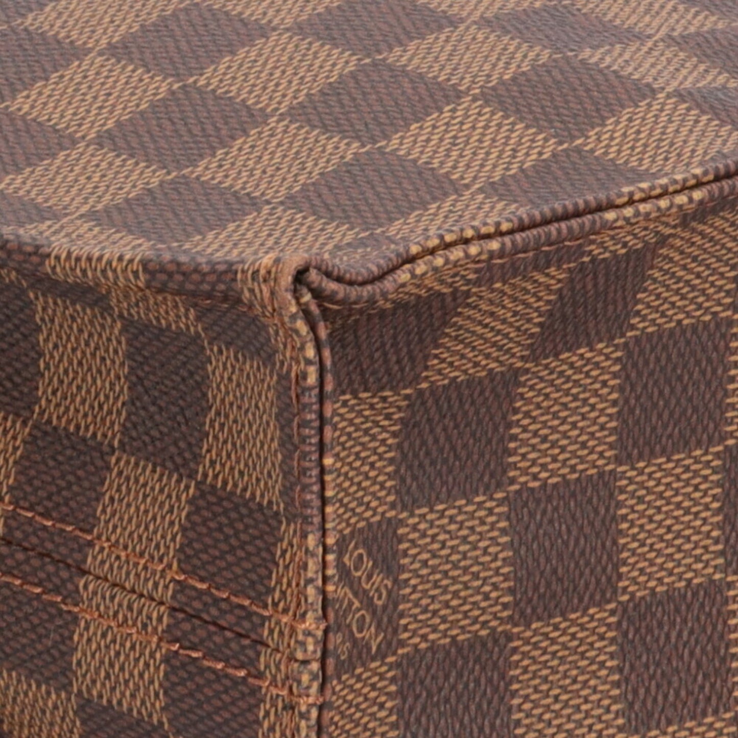 Louis Vuitton Sac Plat, Brown, Canvas, handbag