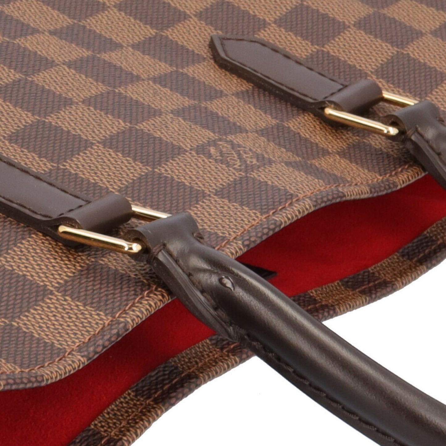 Louis Vuitton Sac Plat, Brown, Canvas, handbag