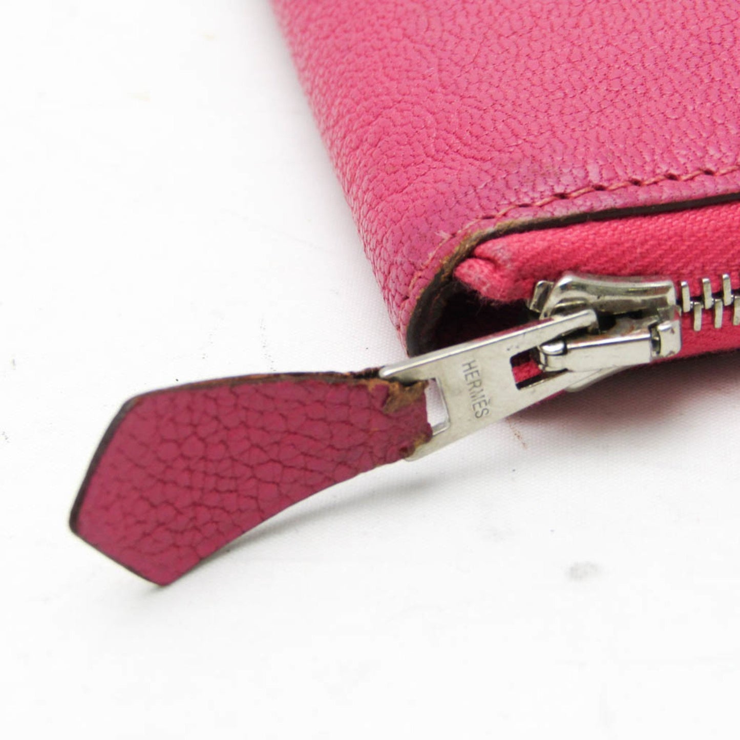 Hermès Azap, Pink, Leather, wallet