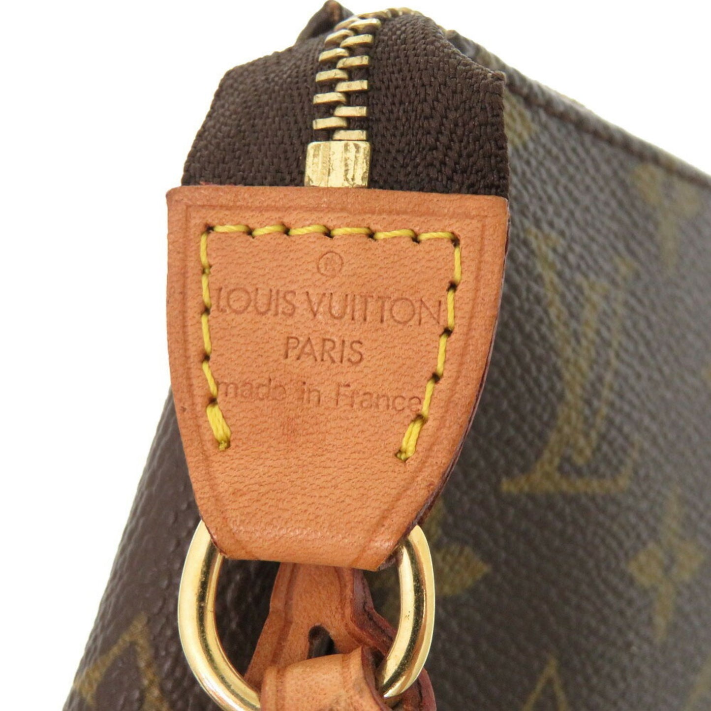 Louis Vuitton Pochette Accessoire, Brown, Canvas, clutch
