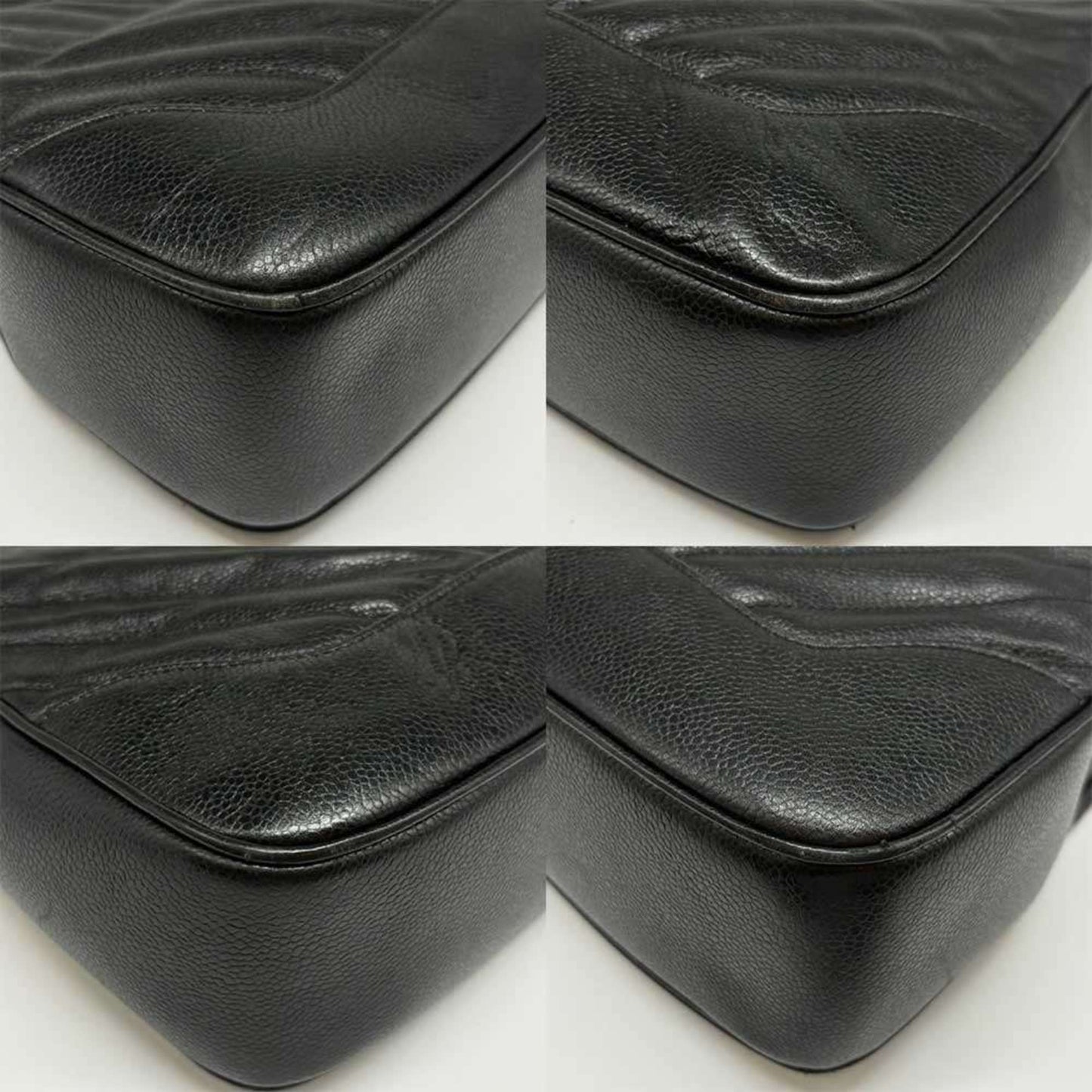 Chanel V-Stich, Black, Leather, handbag