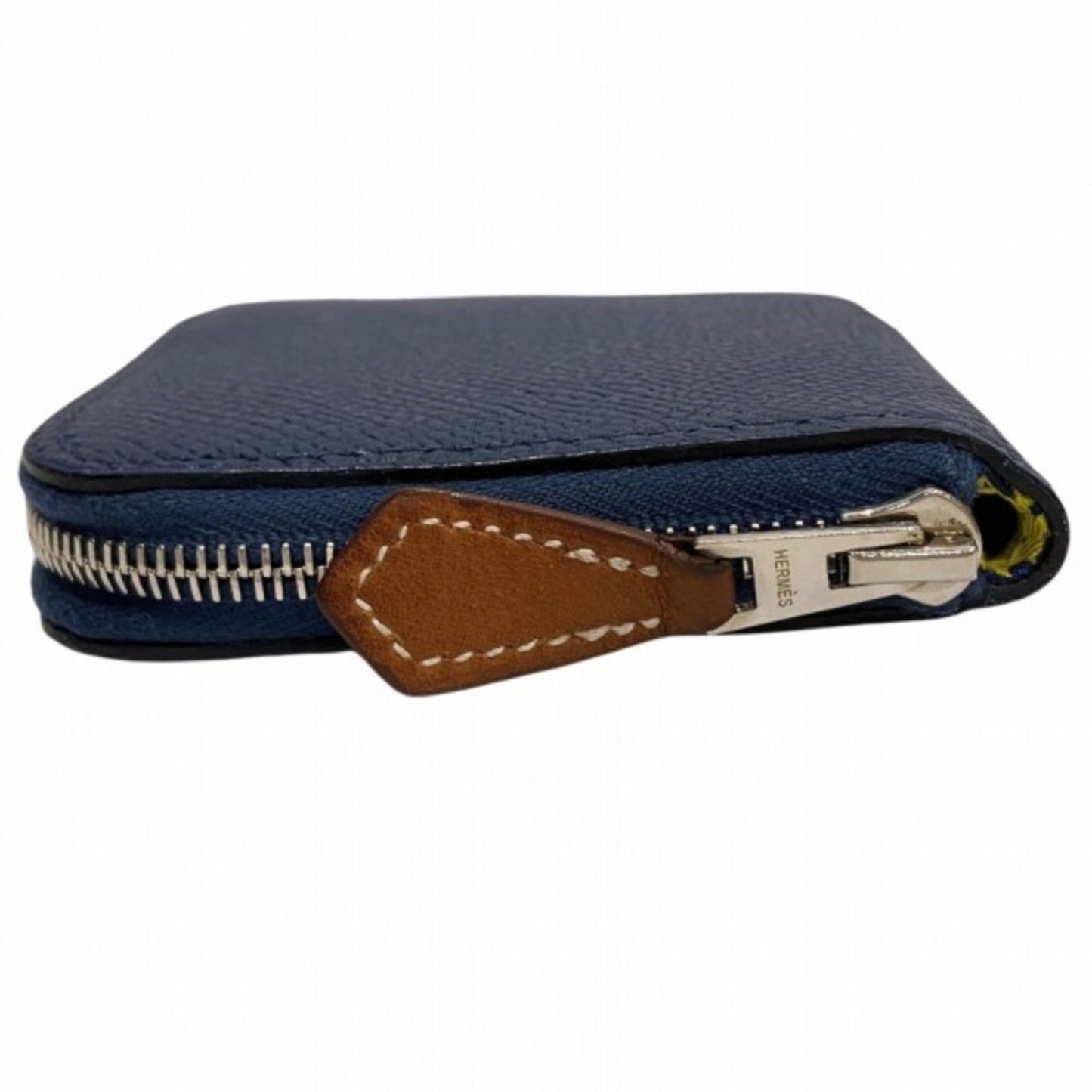 Hermès Silk'In, Navy, Leather, wallet