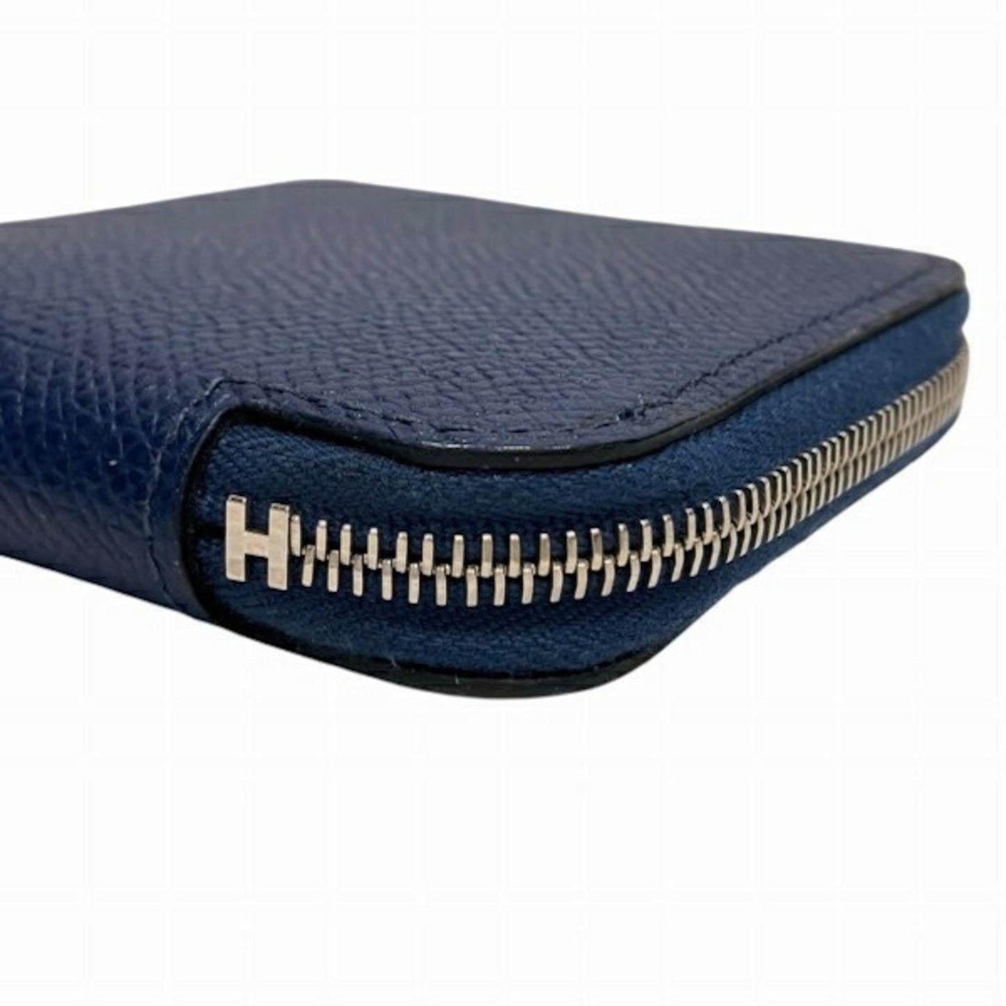 Hermès Silk'In, Navy, Leather, wallet