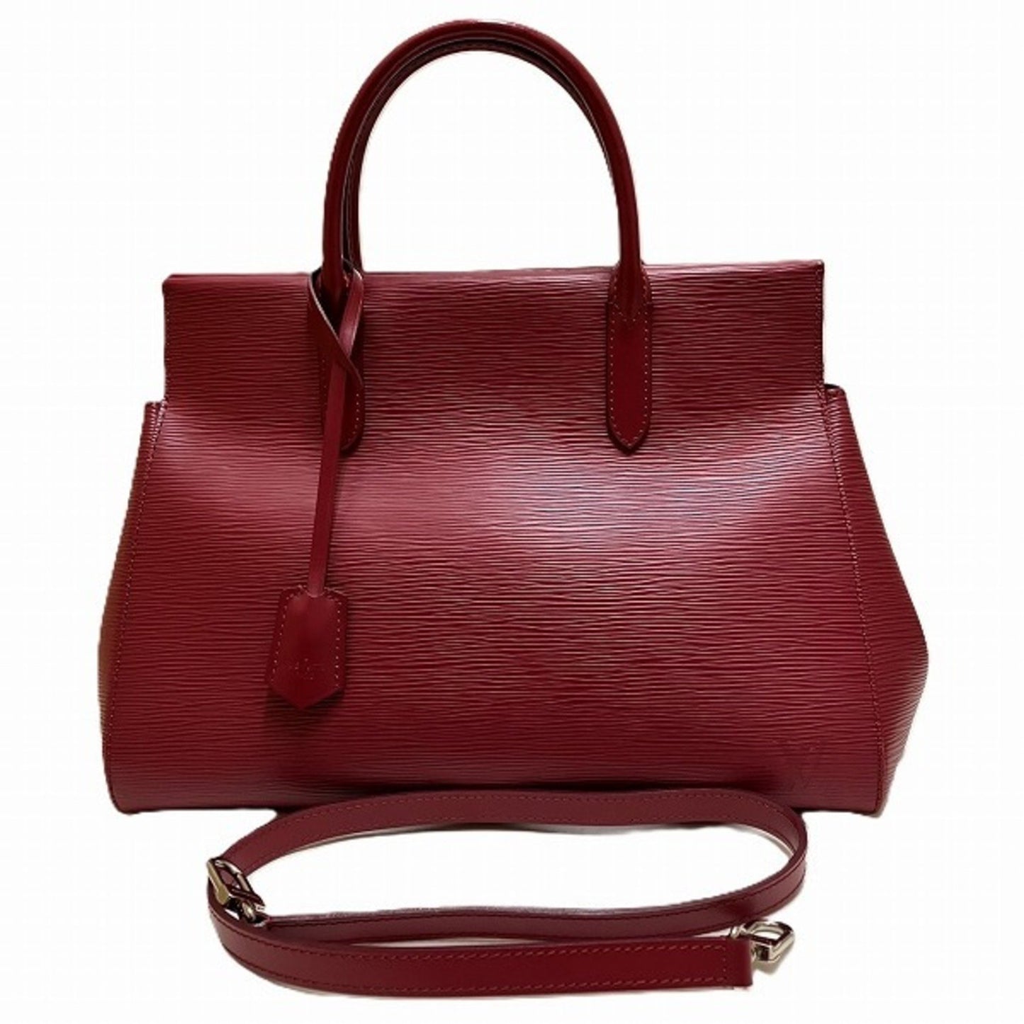Louis Vuitton Marly, Red, Leather, handbag