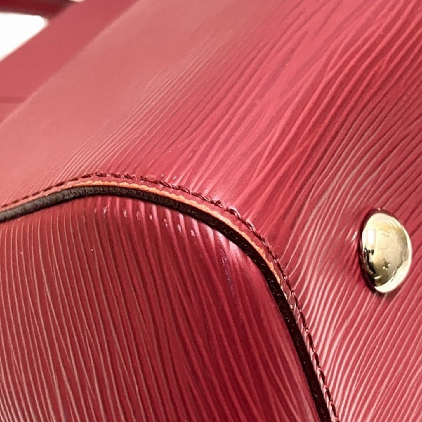 Louis Vuitton Marly, Red, Leather, handbag