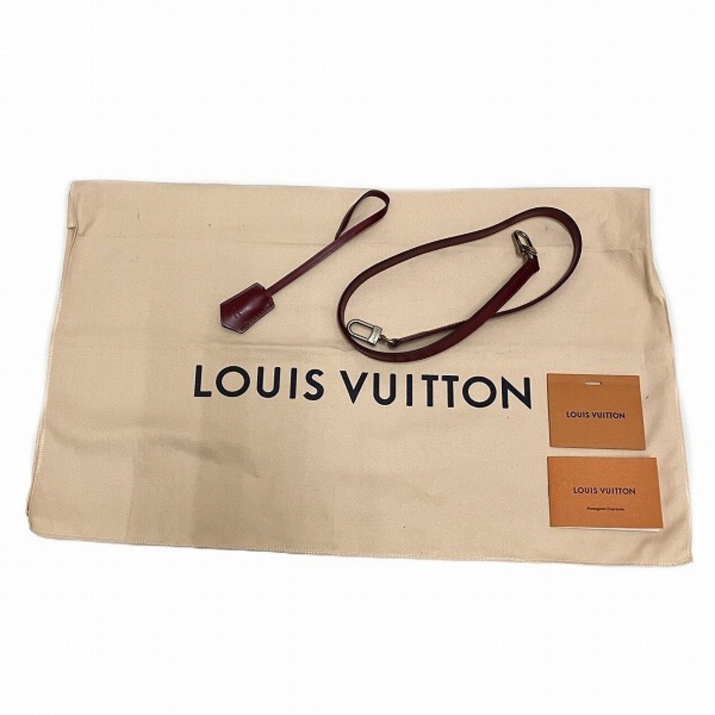 Louis Vuitton Marly, Red, Leather, handbag