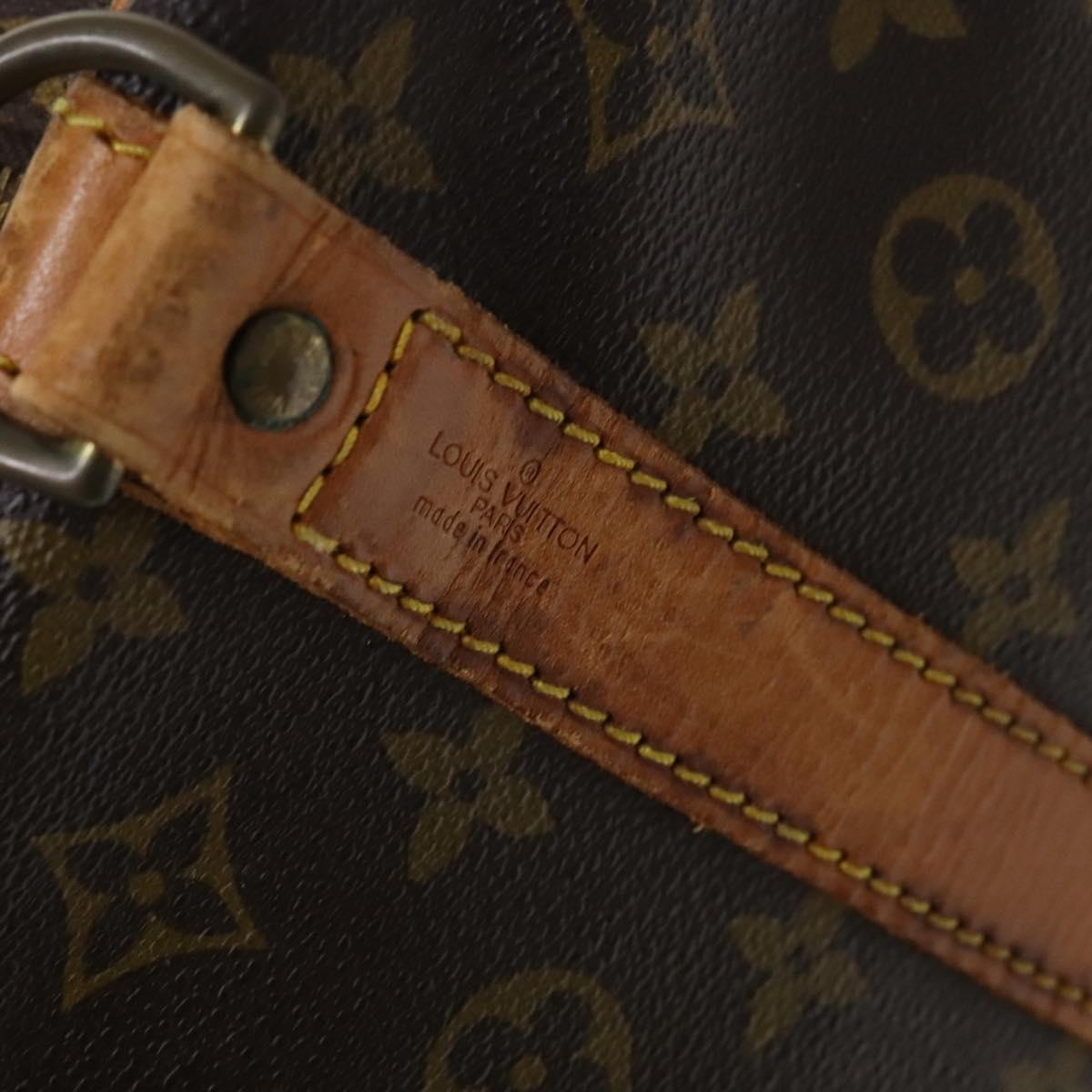 Louis Vuitton Keepall Bandoulière 60, Brown, Canvas, travel