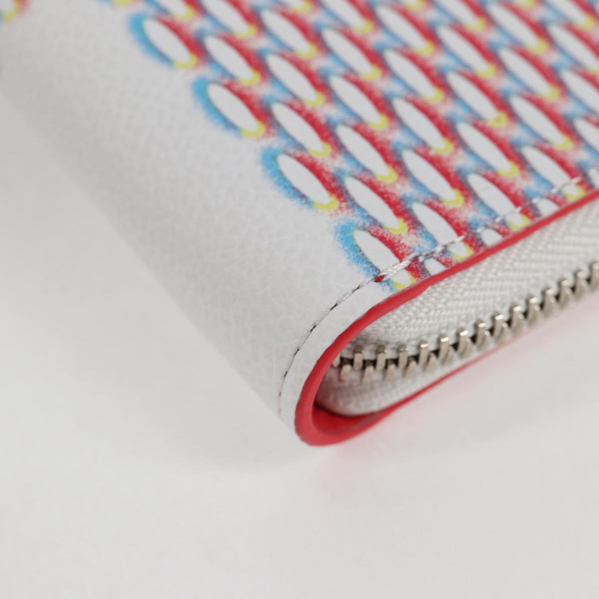 Louis Vuitton Zippy Wallet Vertical, White, Leather, wallet