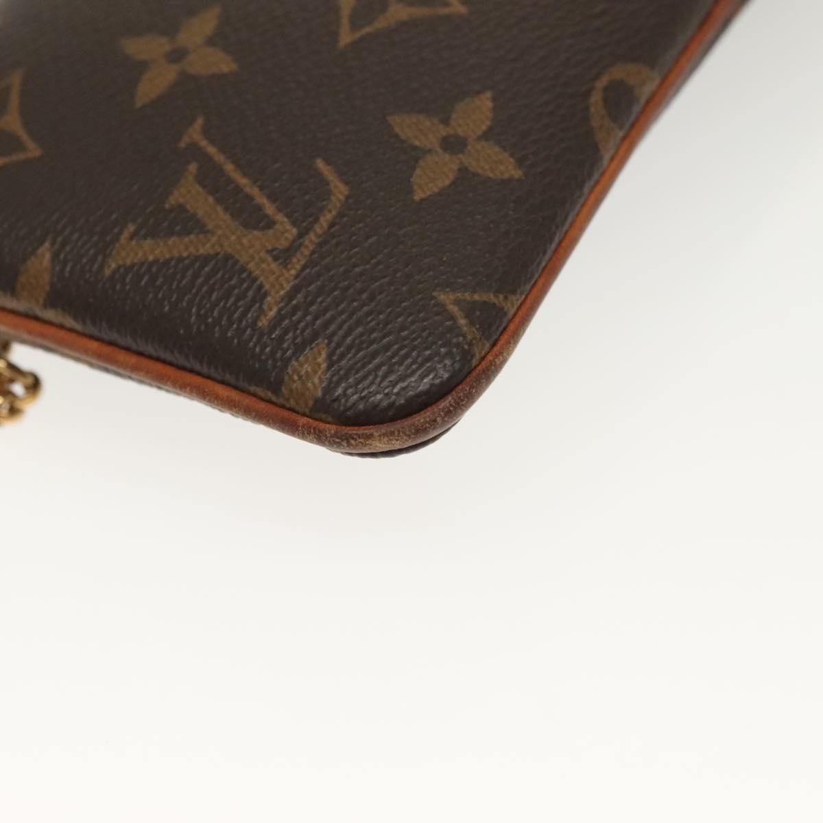 Louis Vuitton Milla, Brown, Canvas, clutch