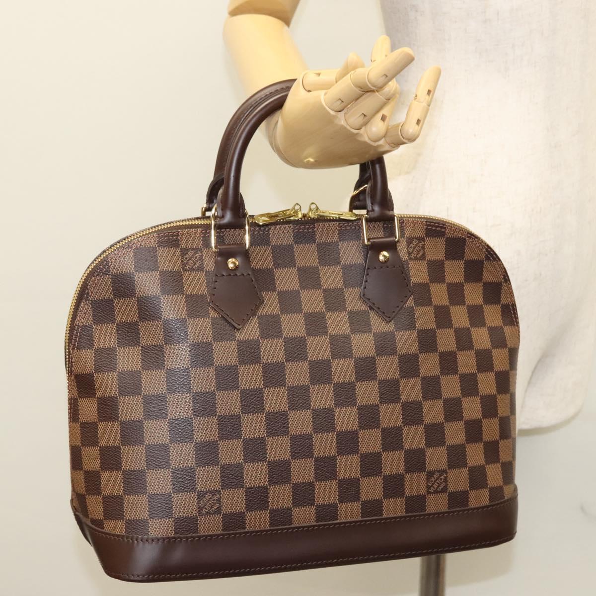 Louis Vuitton Alma, Brown, Canvas, handbag