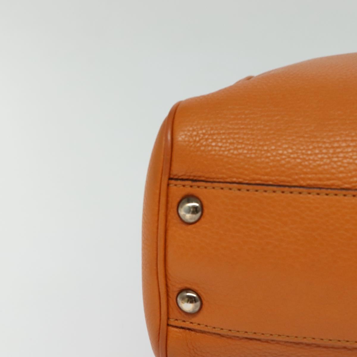 Gucci Bamboo, Orange, Leather, handbag