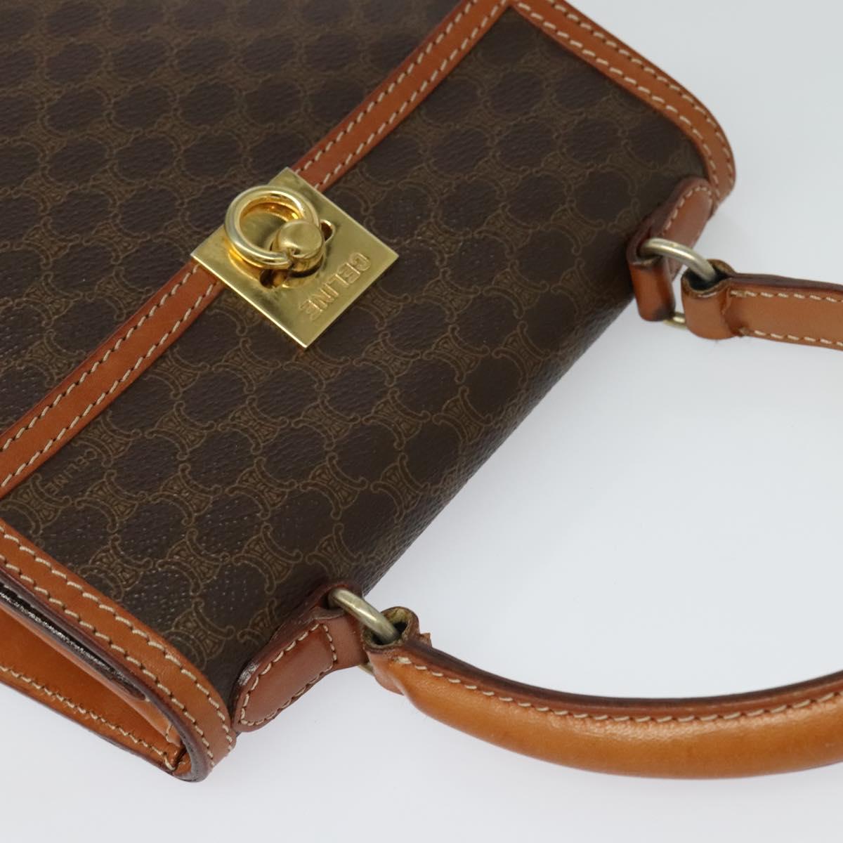 Céline Triomphe, Brown, Canvas, handbag