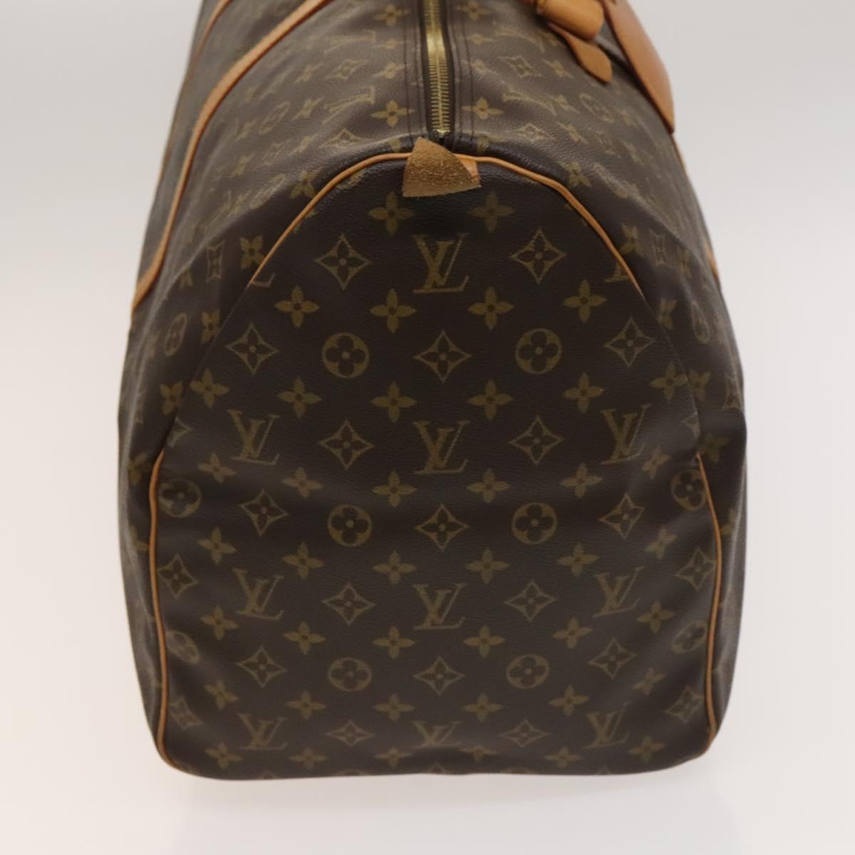 Louis Vuitton Keepall 60, Brown, Canvas, travel