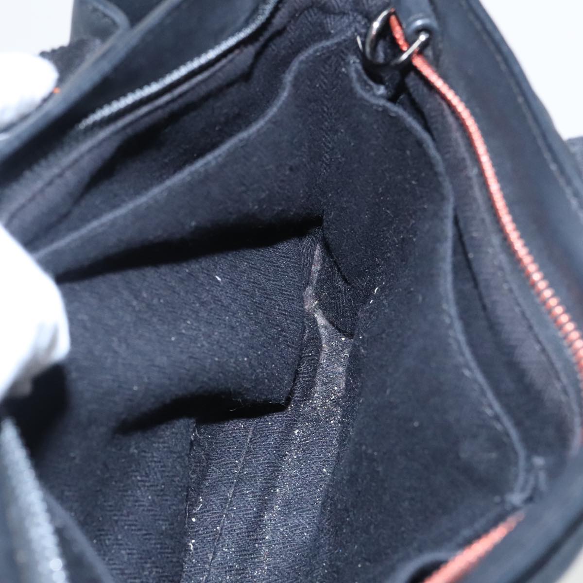 Hermès Caravan, Black, Leather, handbag