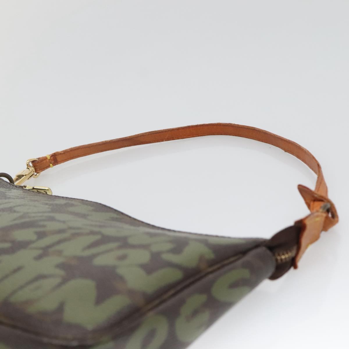Louis Vuitton Pochette Accessoire, Brown, Canvas, clutch