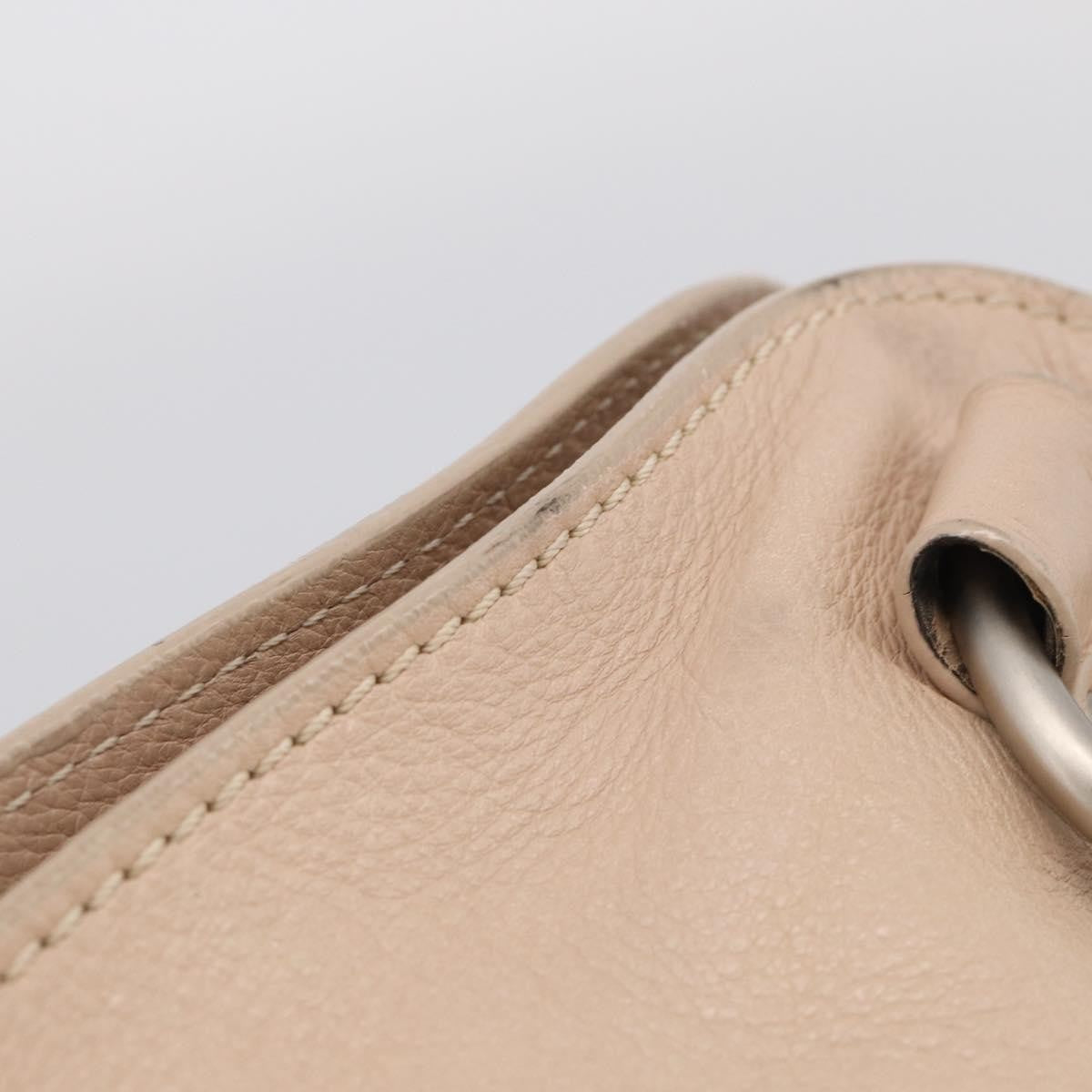 Celine Bittersweet Leather, Beige, Leather, Handbag