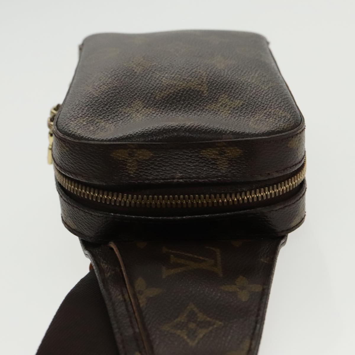 Louis Vuitton Geronimos, Brown, Canvas, shoulder